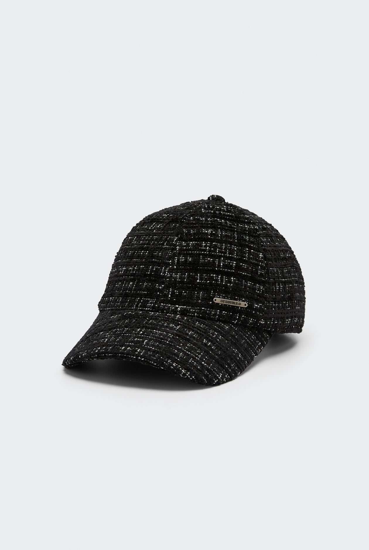 TEXTURED TWEED BASEBALL CAP