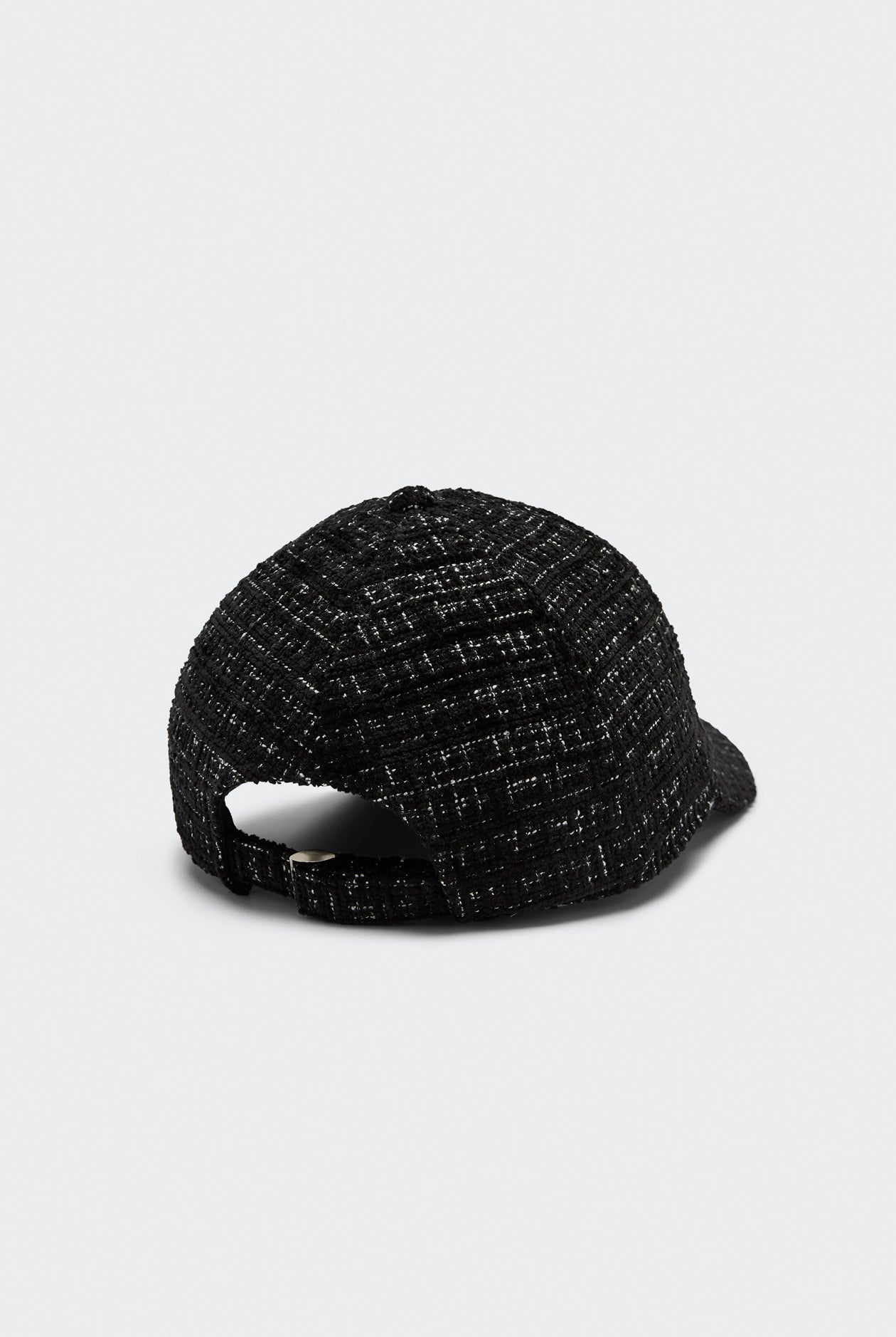 TEXTURED TWEED BASEBALL CAP