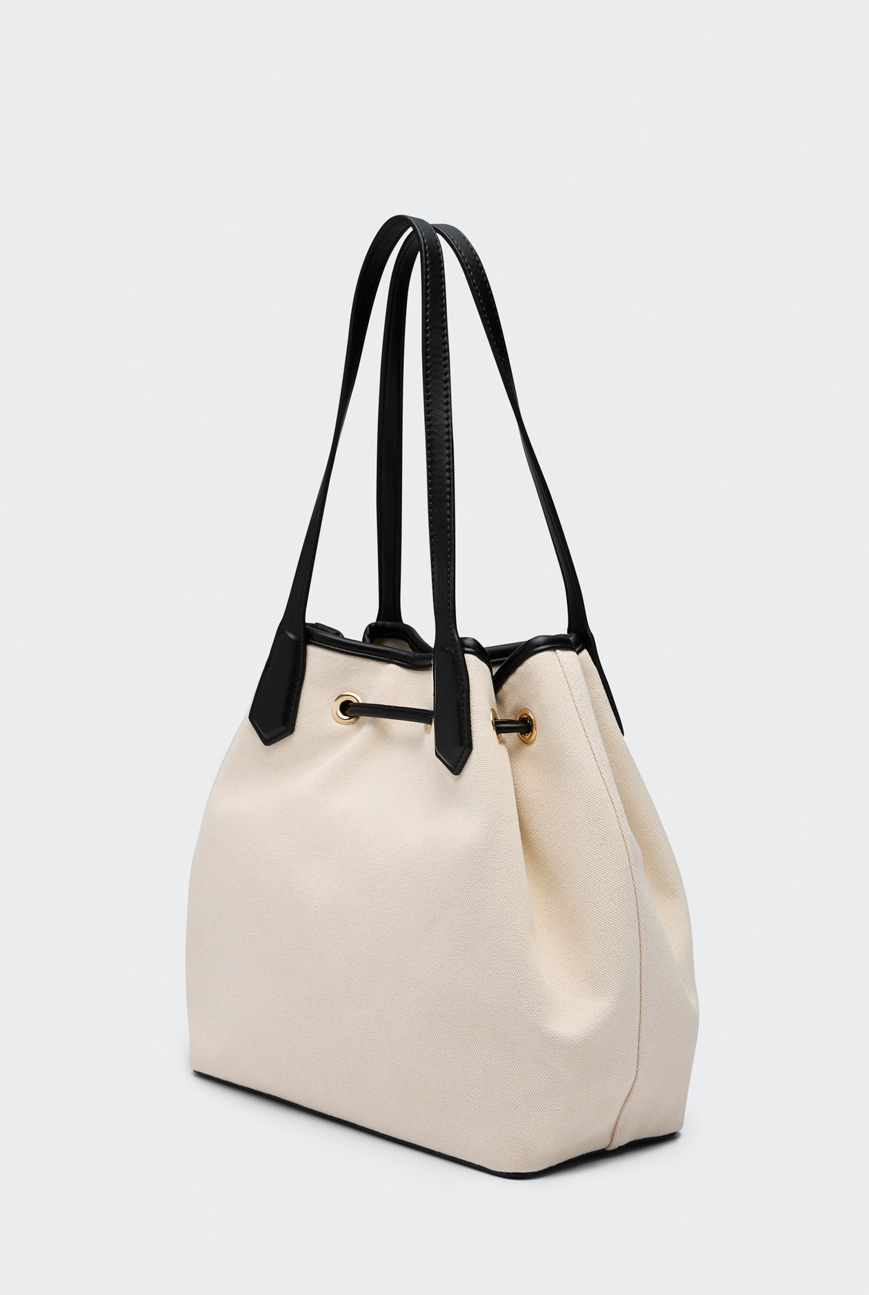 SCRIPT LOGO DRAWSTRING TOTE BAG