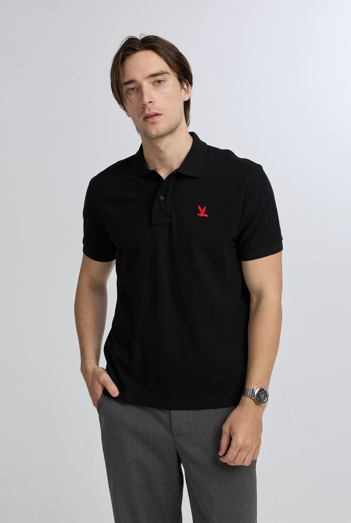 SHORT SLEEVE PIQUE POLO SHIRT