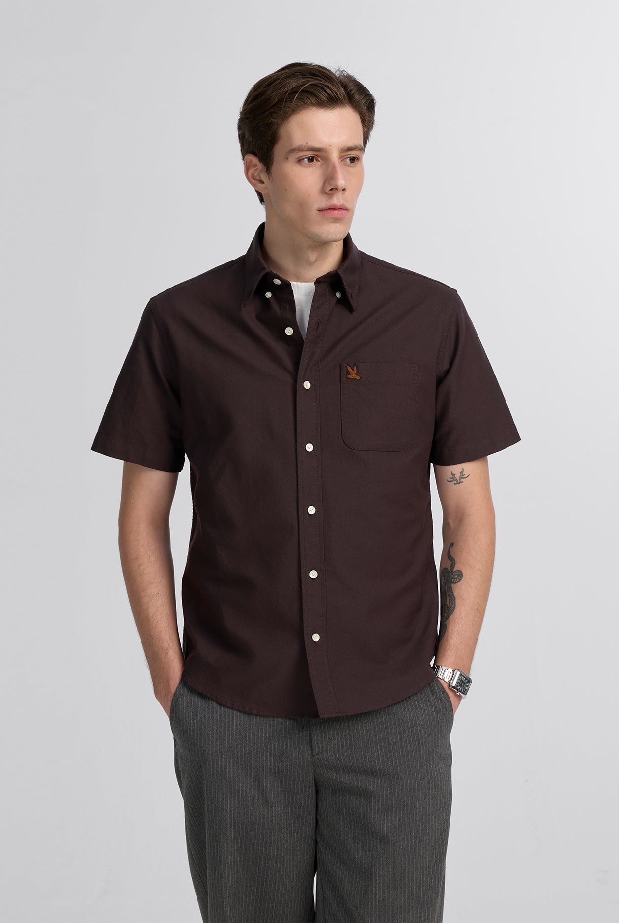 SIGNATURE BIRD LOGO OXFORD SHIRT