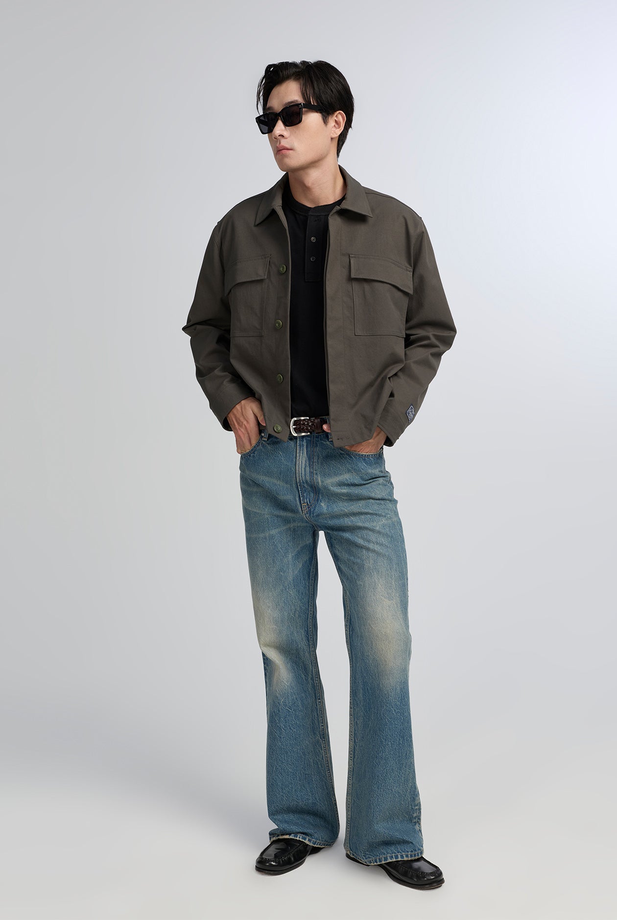 LIGHT BLUE FLARE JEANS
