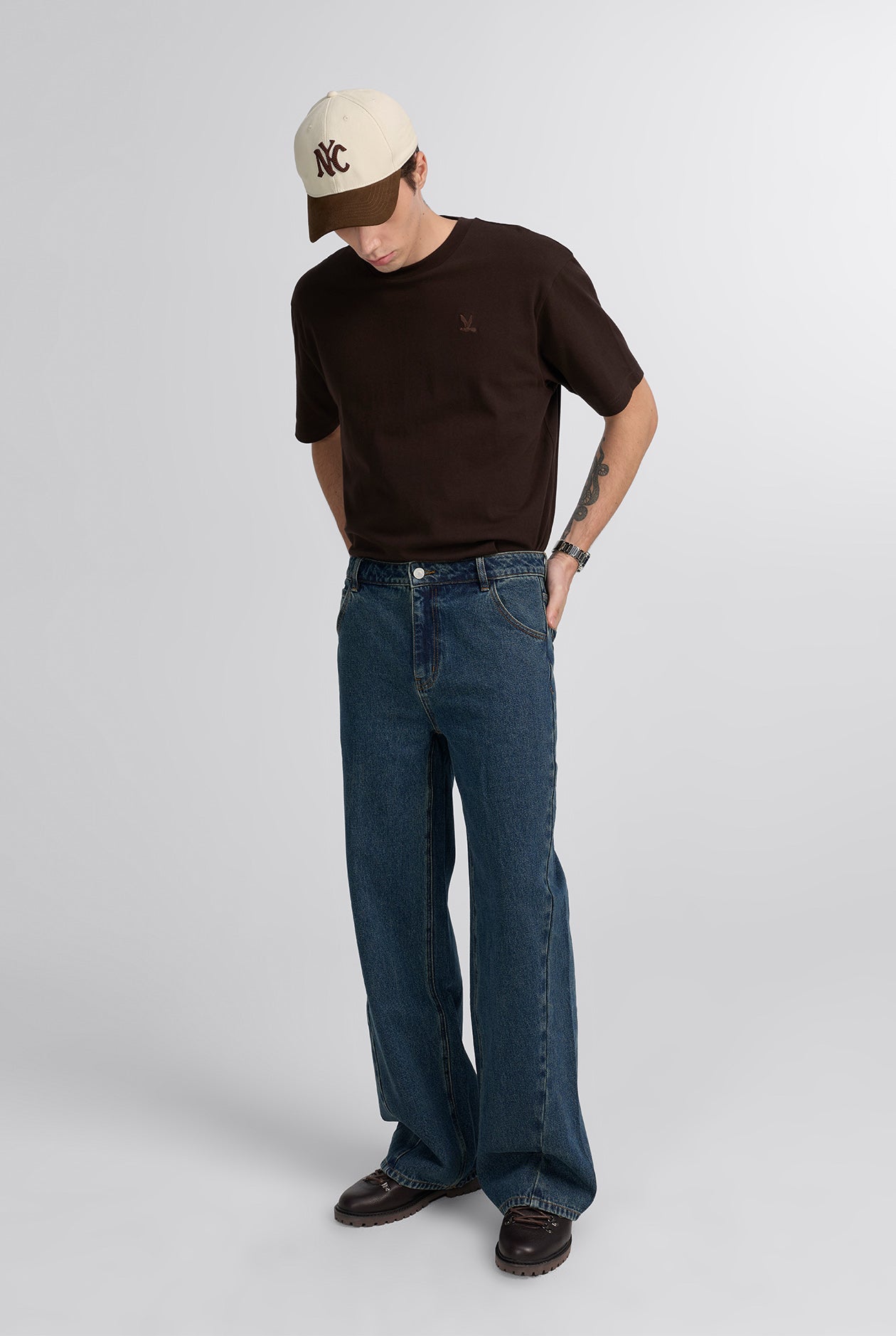 FRONT SEAM FLARE JEANS