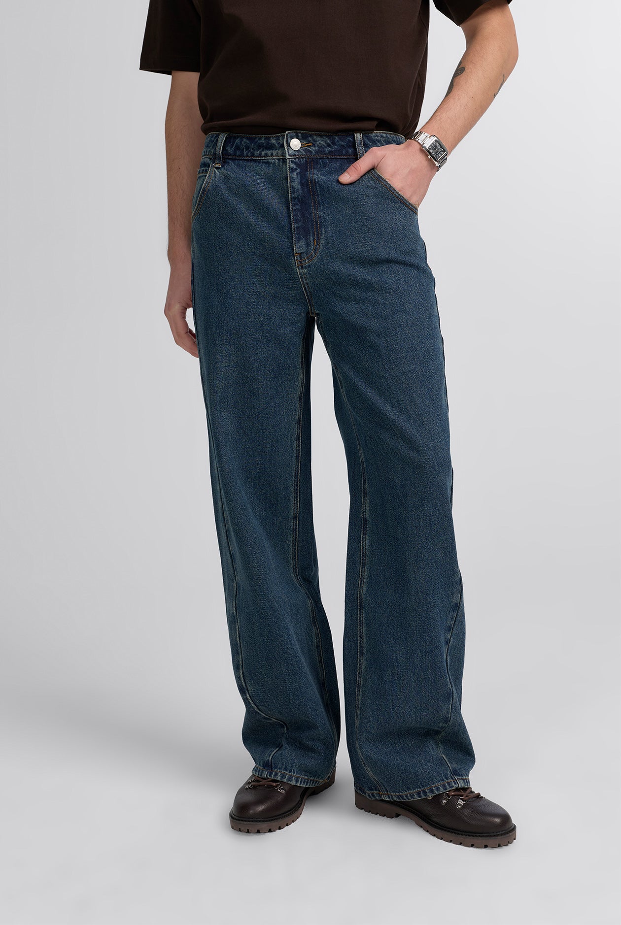 FRONT SEAM FLARE JEANS