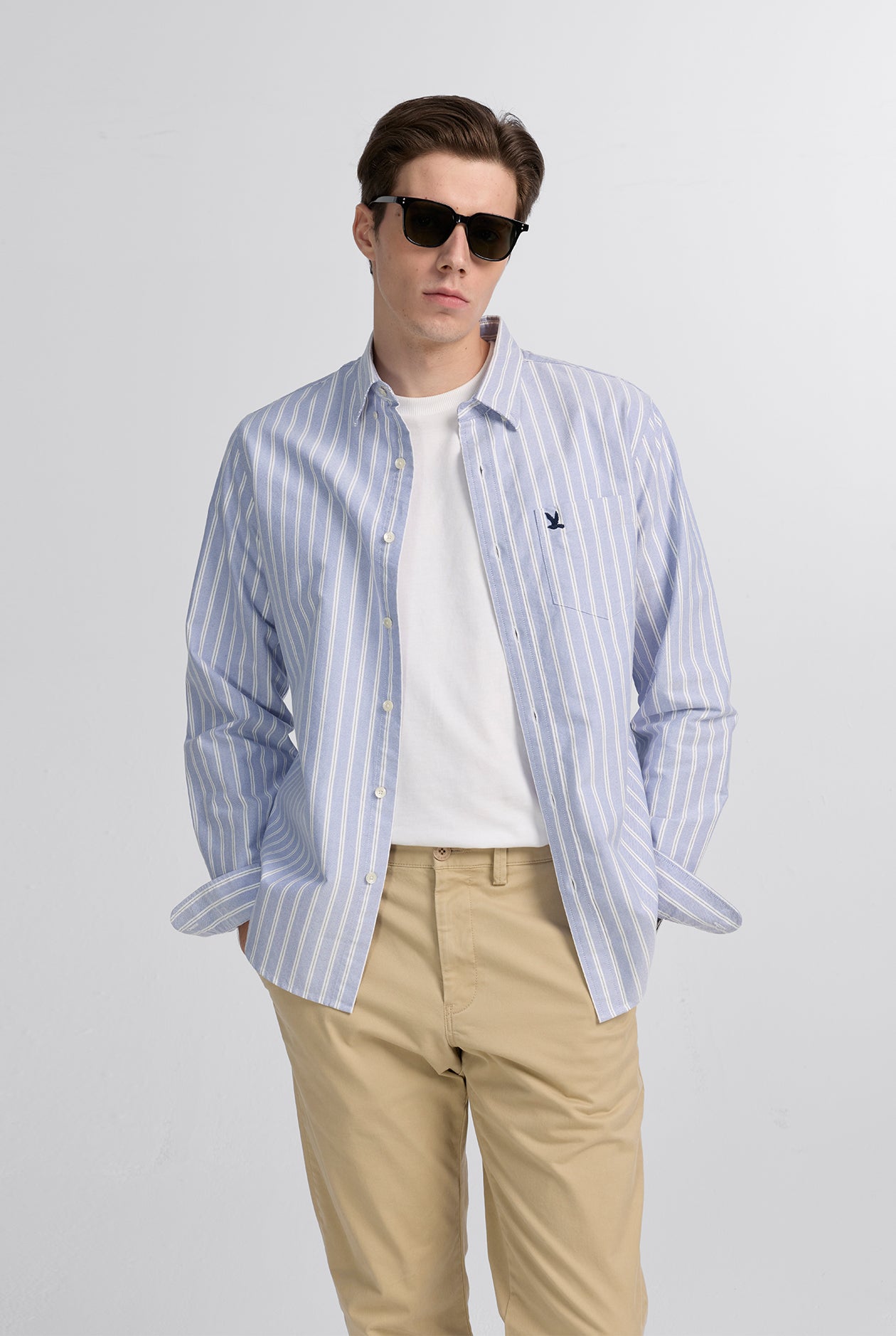 BLUE STRIPE OXFORD SHIRT