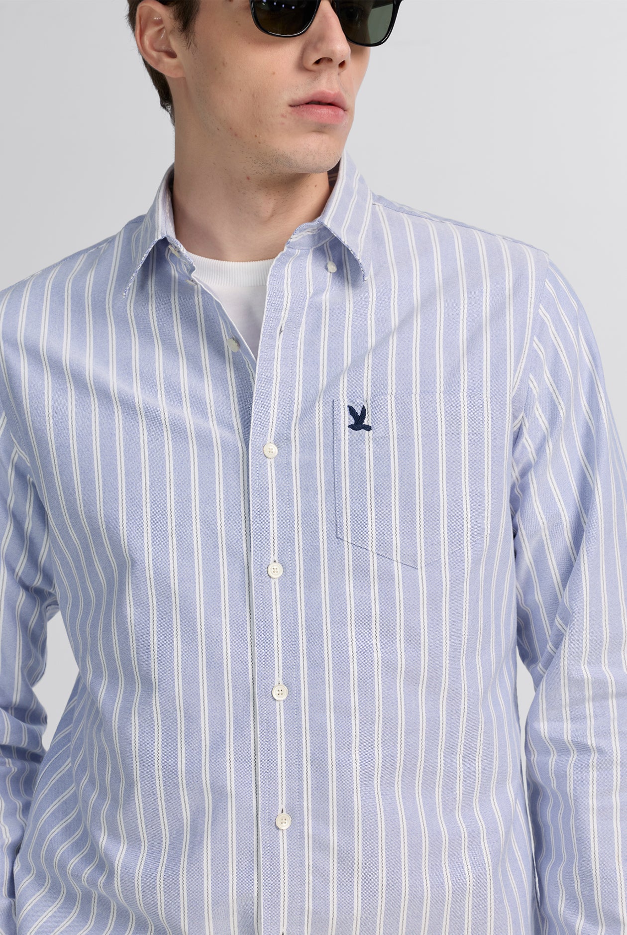 BLUE STRIPE OXFORD SHIRT