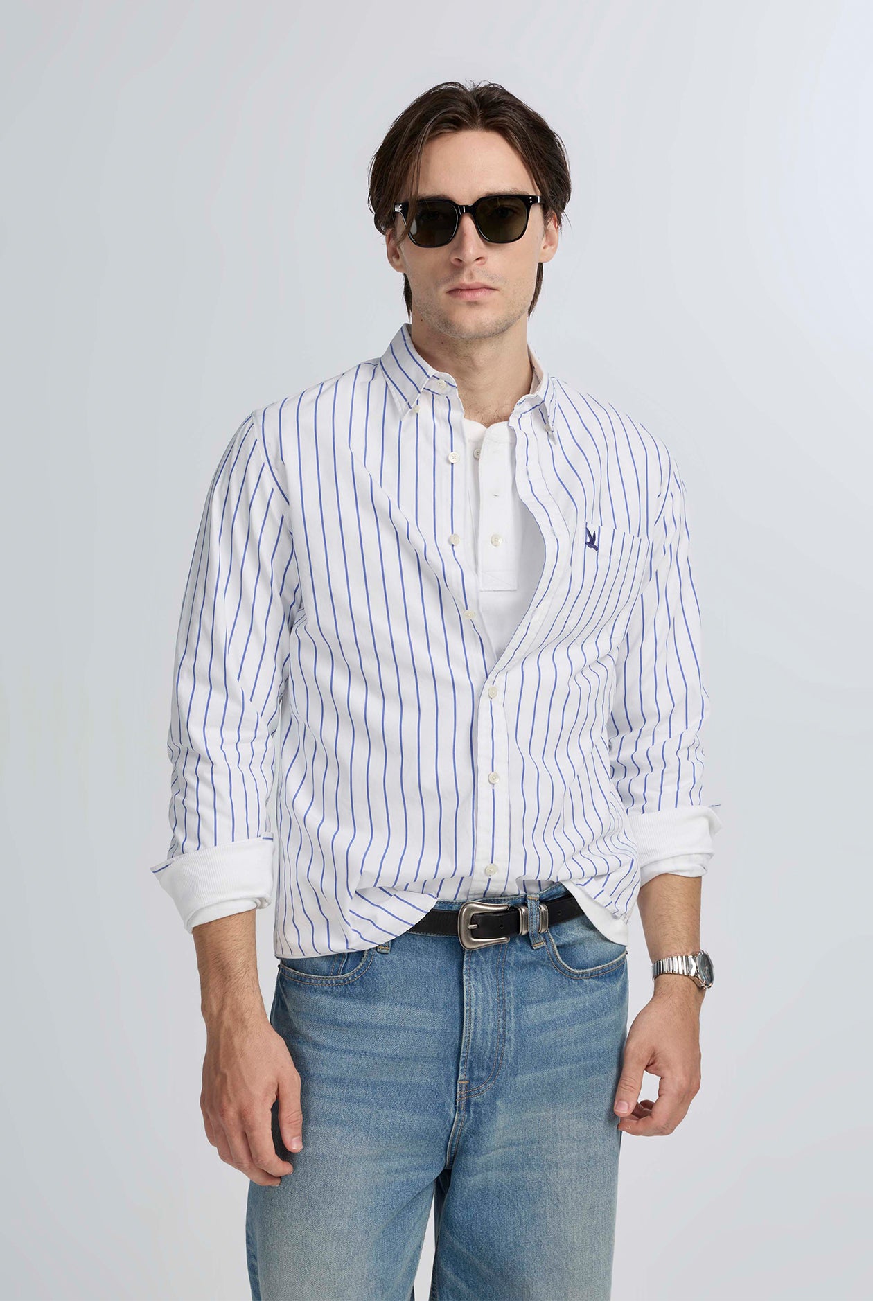 SIGNATURE STRIPE POPLIN SHIRT
