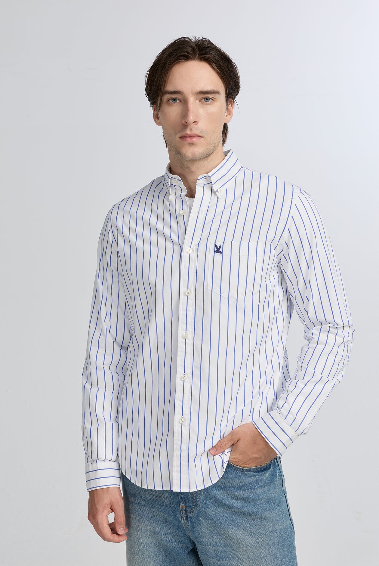 SIGNATURE STRIPE POPLIN SHIRT