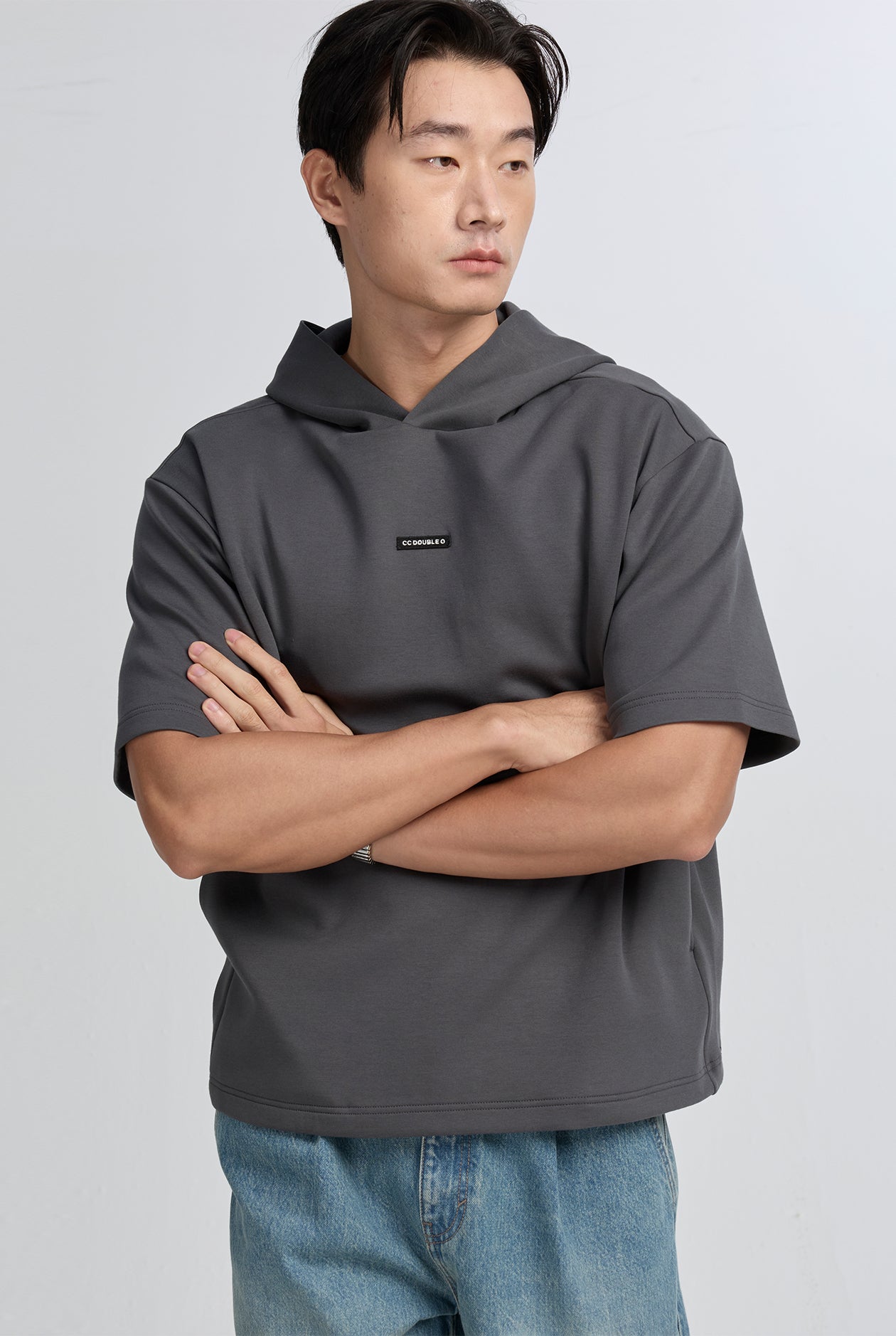 RELAXED SHORT SLEEVE HOODIE