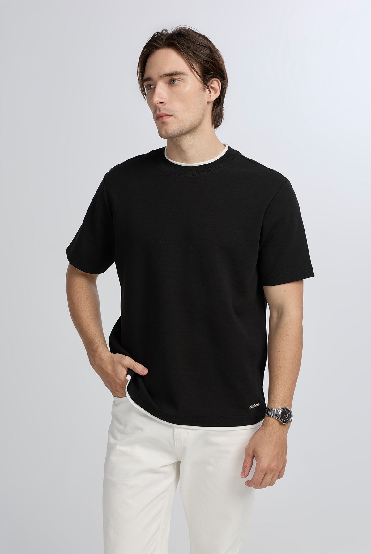 DOUBLE LAYER RELAXED FIT TEE