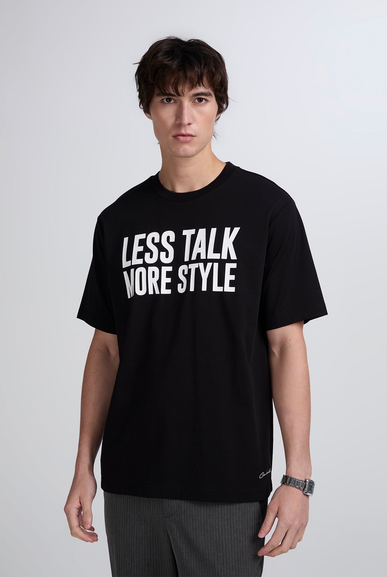 LESS TALK MORE STYLE GRAPHIC TEE