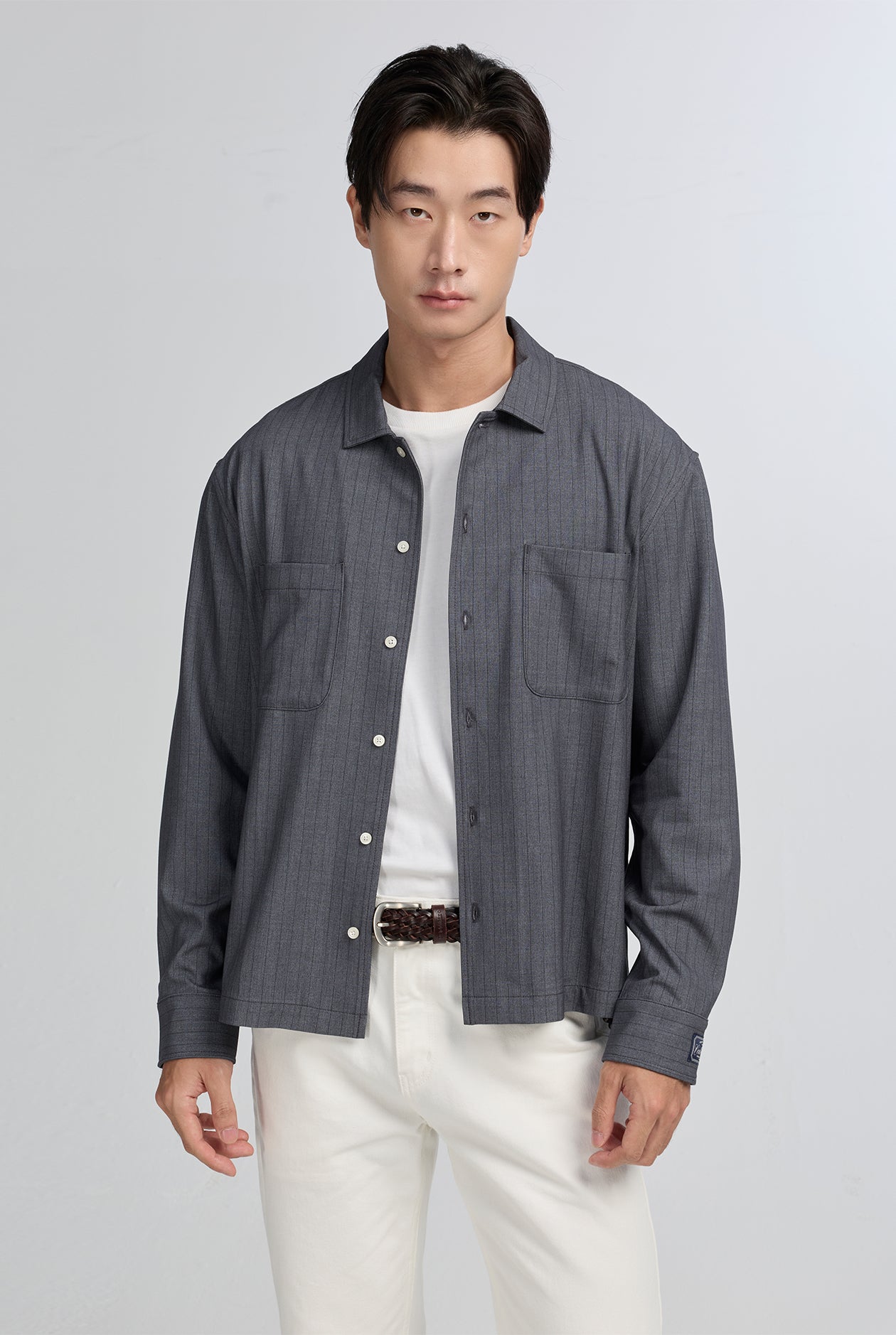 PINSTRIPE POCKET SHIRT