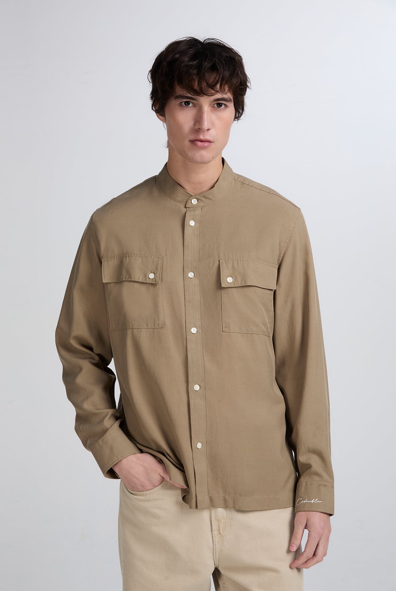 GRANDAD COLLAR JACKET