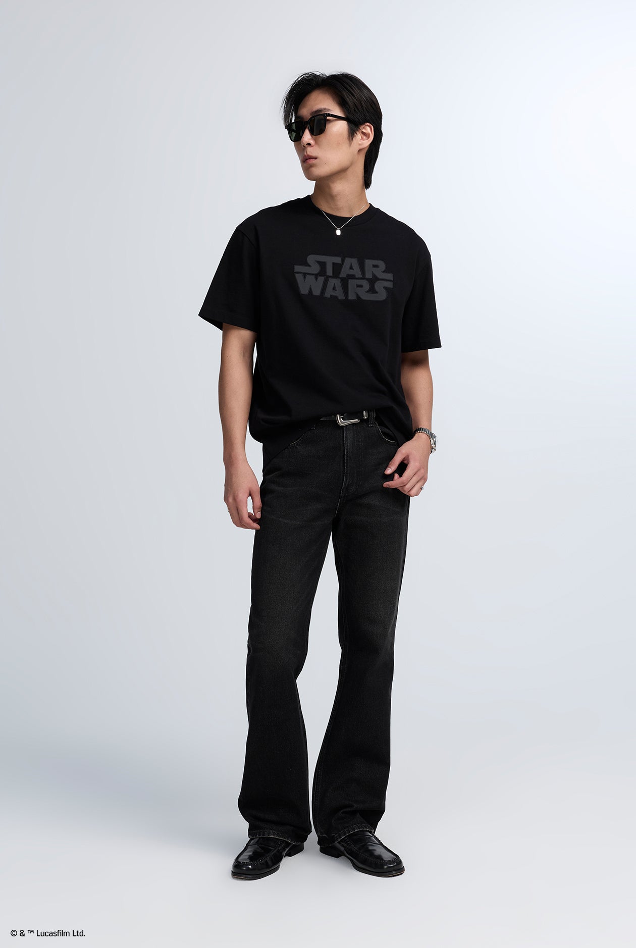 DARTH VADER ALL BLACK TEE