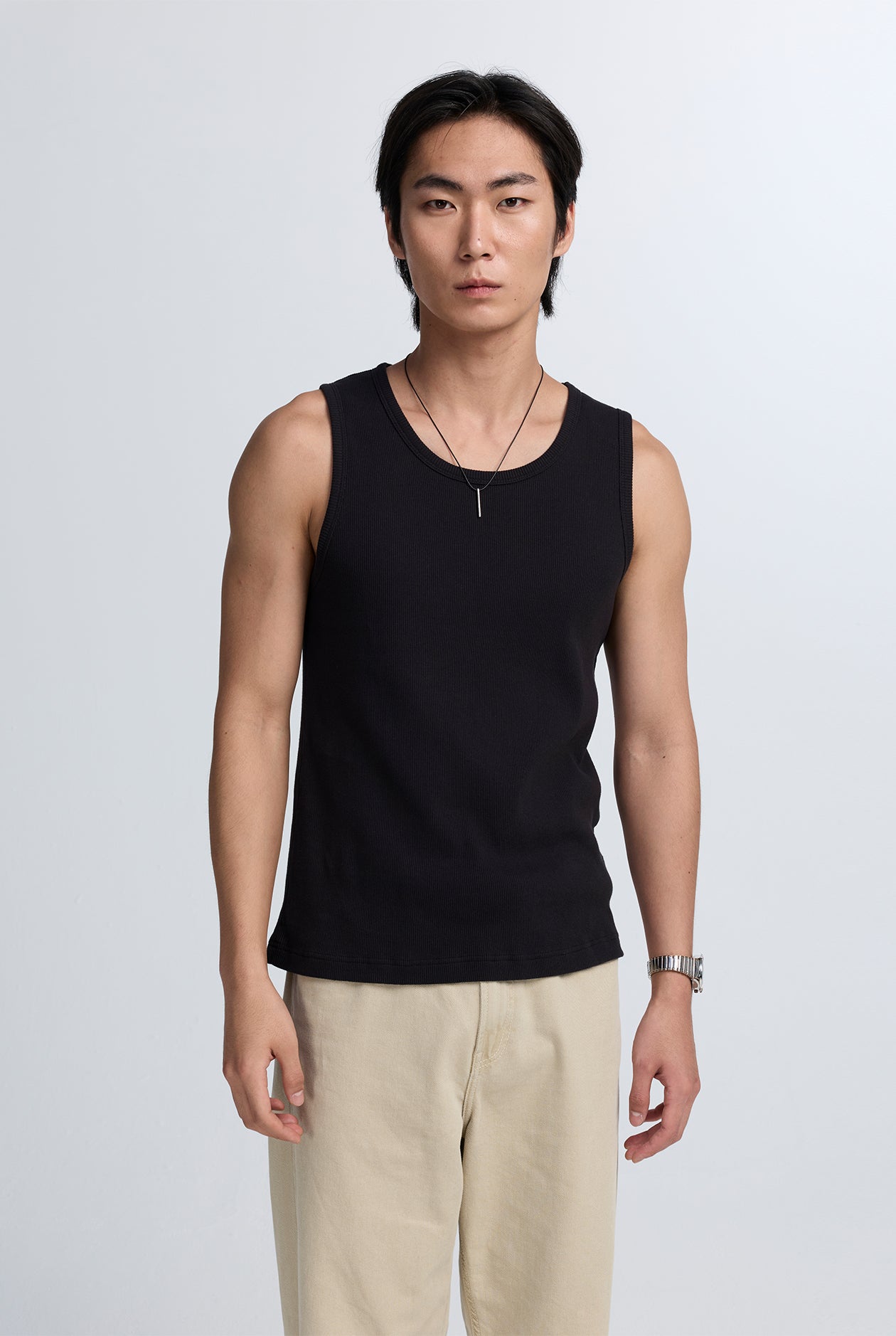RIB COTTON TANK TOP