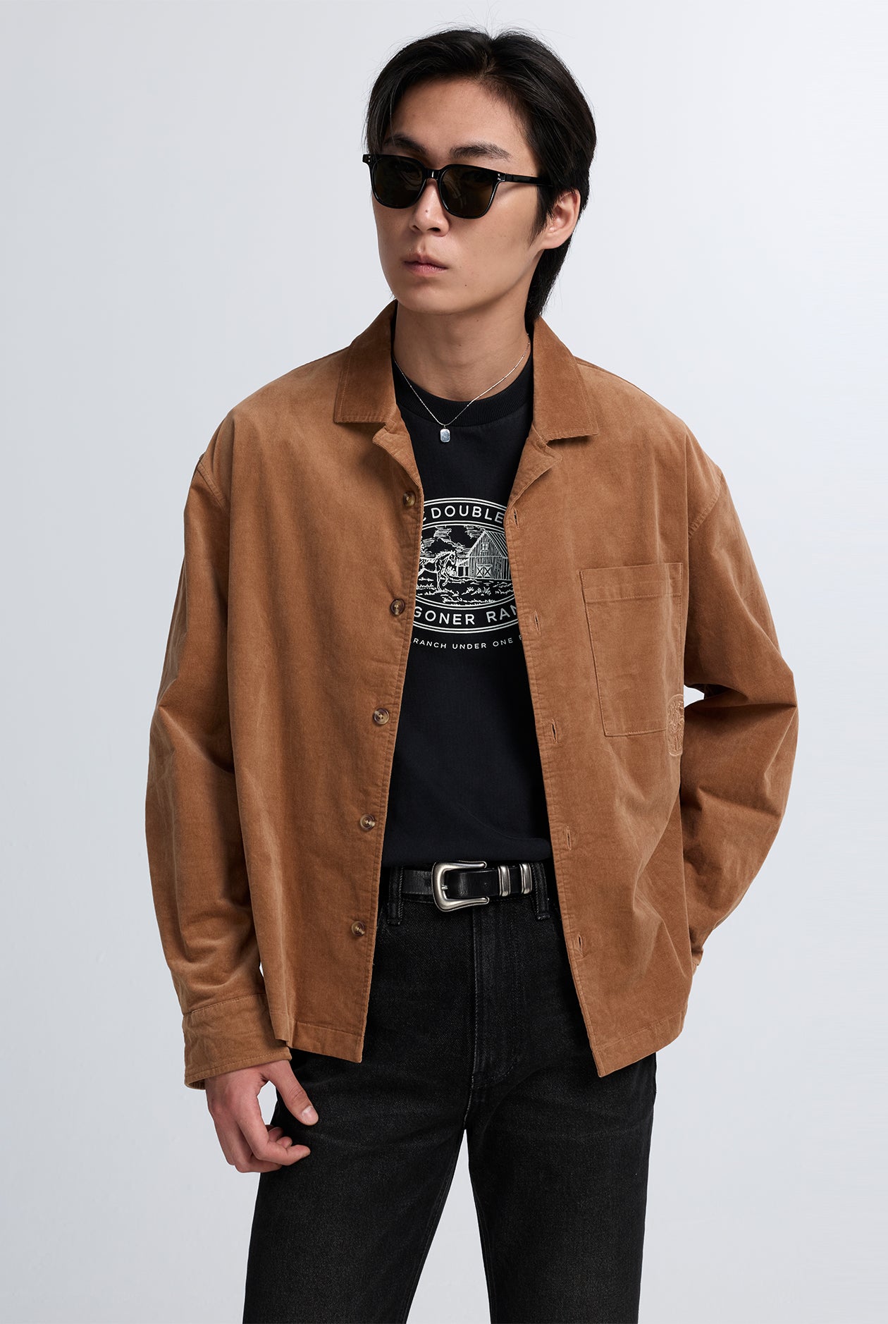 RELAXED POCKET CORDUROY SHIRT