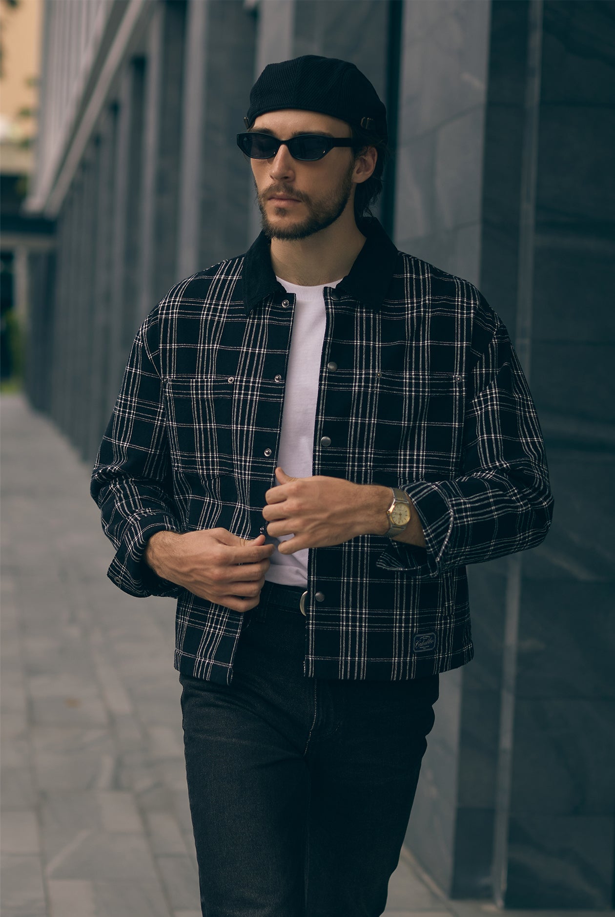 BOXY CHECKED JACKET