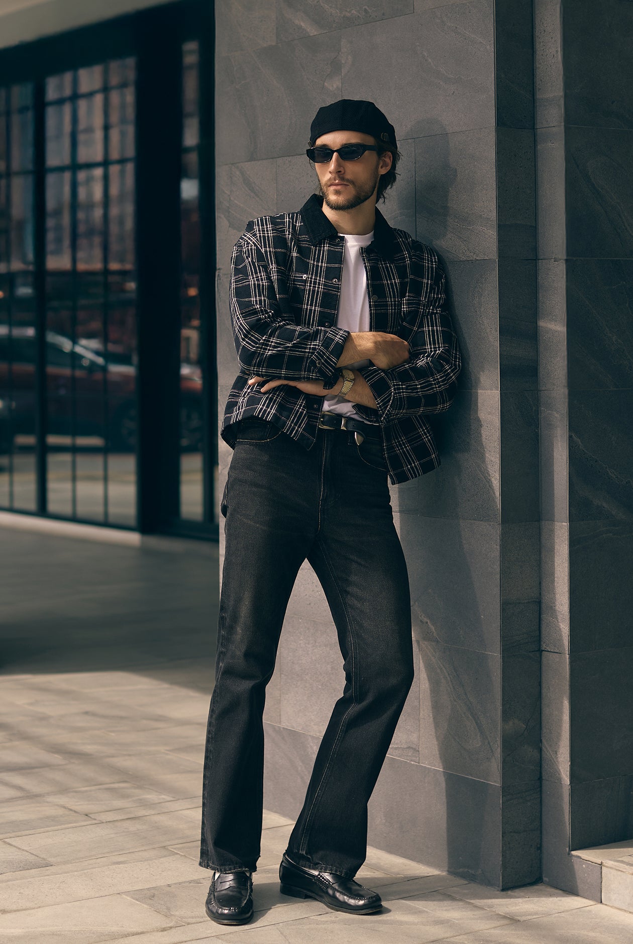 BOXY CHECKED JACKET