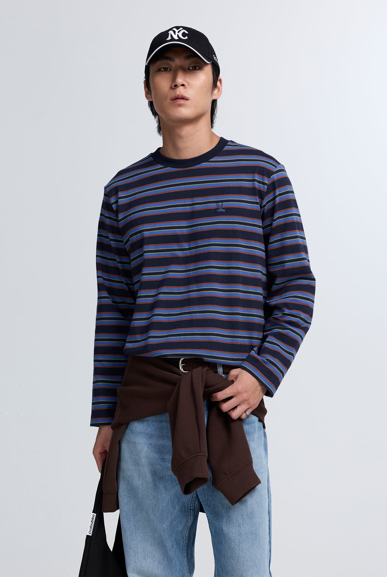 RELAXED STRIPE LONG SLEEVE TEE