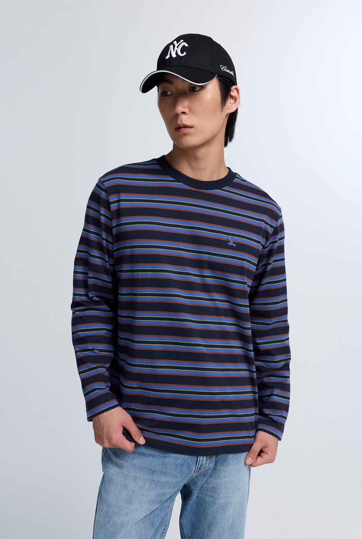 RELAXED STRIPE LONG SLEEVE TEE