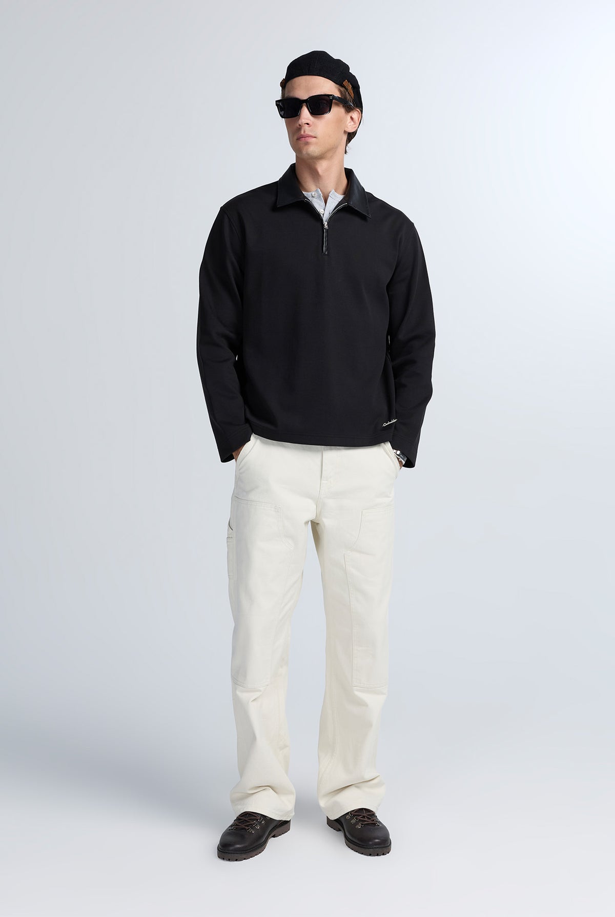 RELAXED INTERLOCK ZIPPER POLO