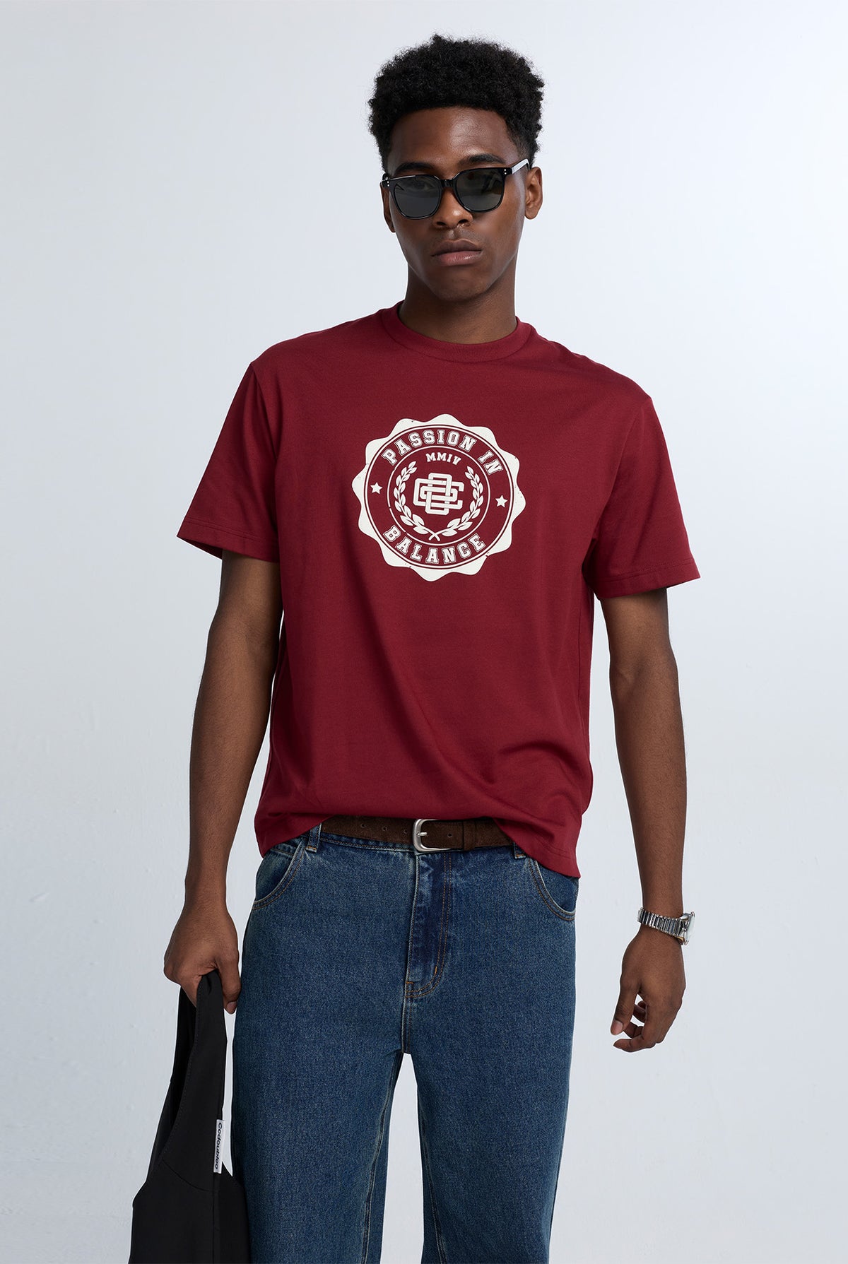 RELAXED CREW NECK CREST GRAPHIC TEE