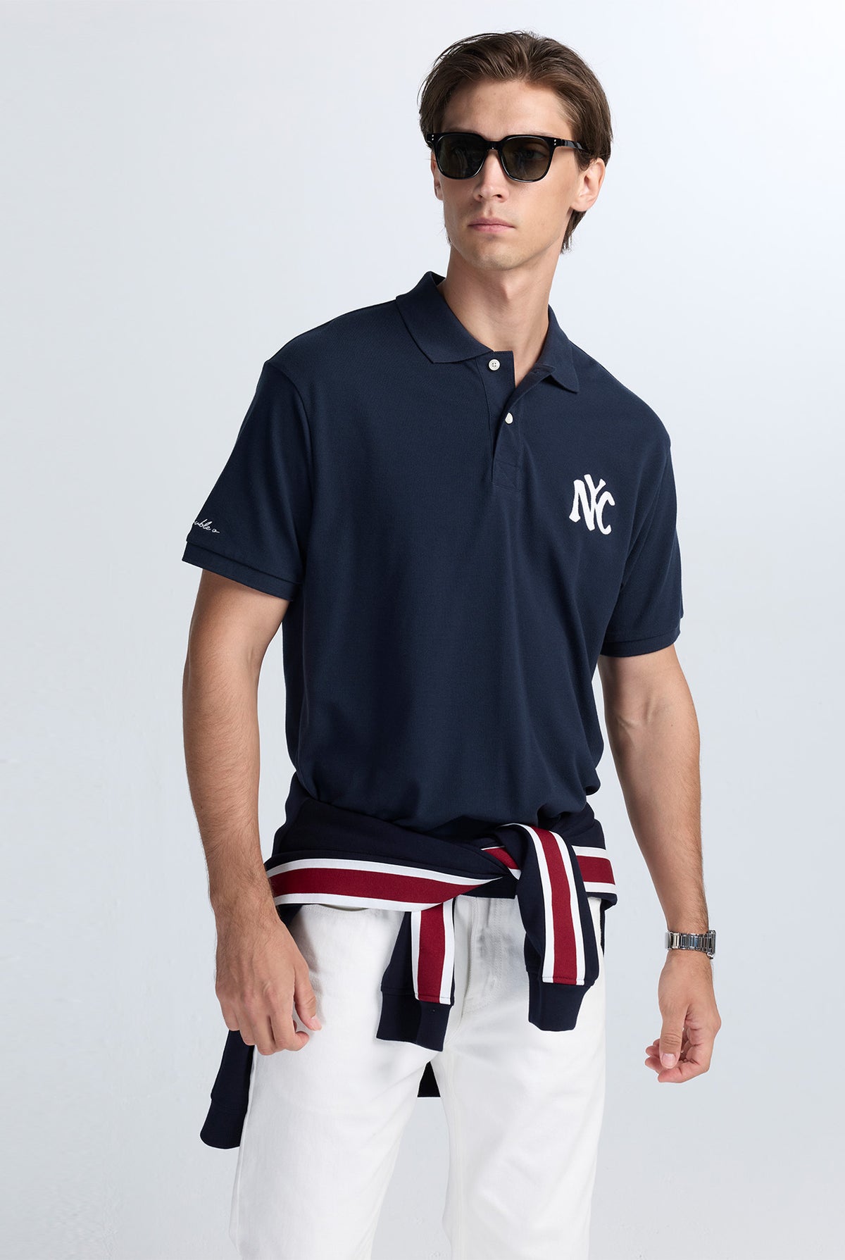 RELAXED FLAT KNIT POLO SHIRT