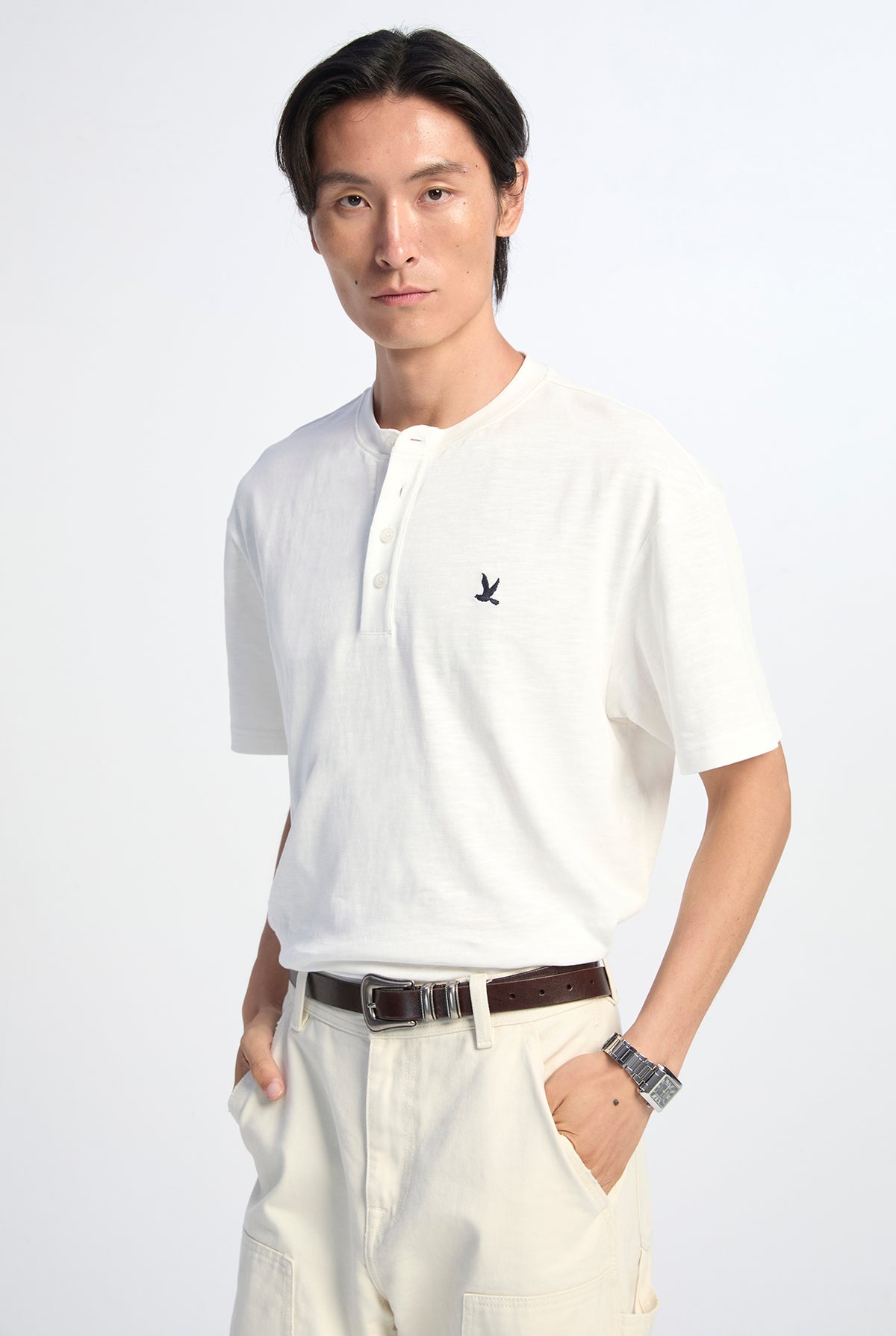 RELAXED HENLEY TEE