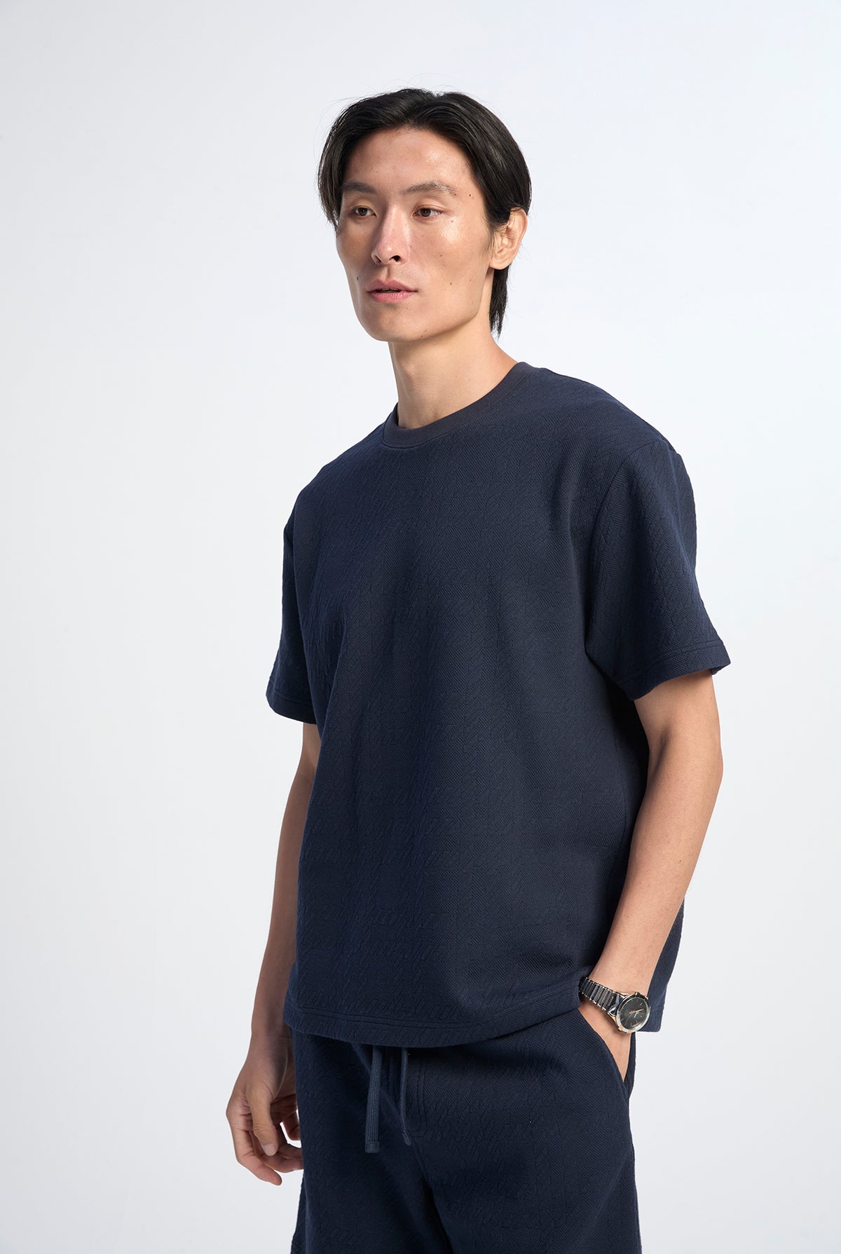JACQUARD PATTERNED TEE