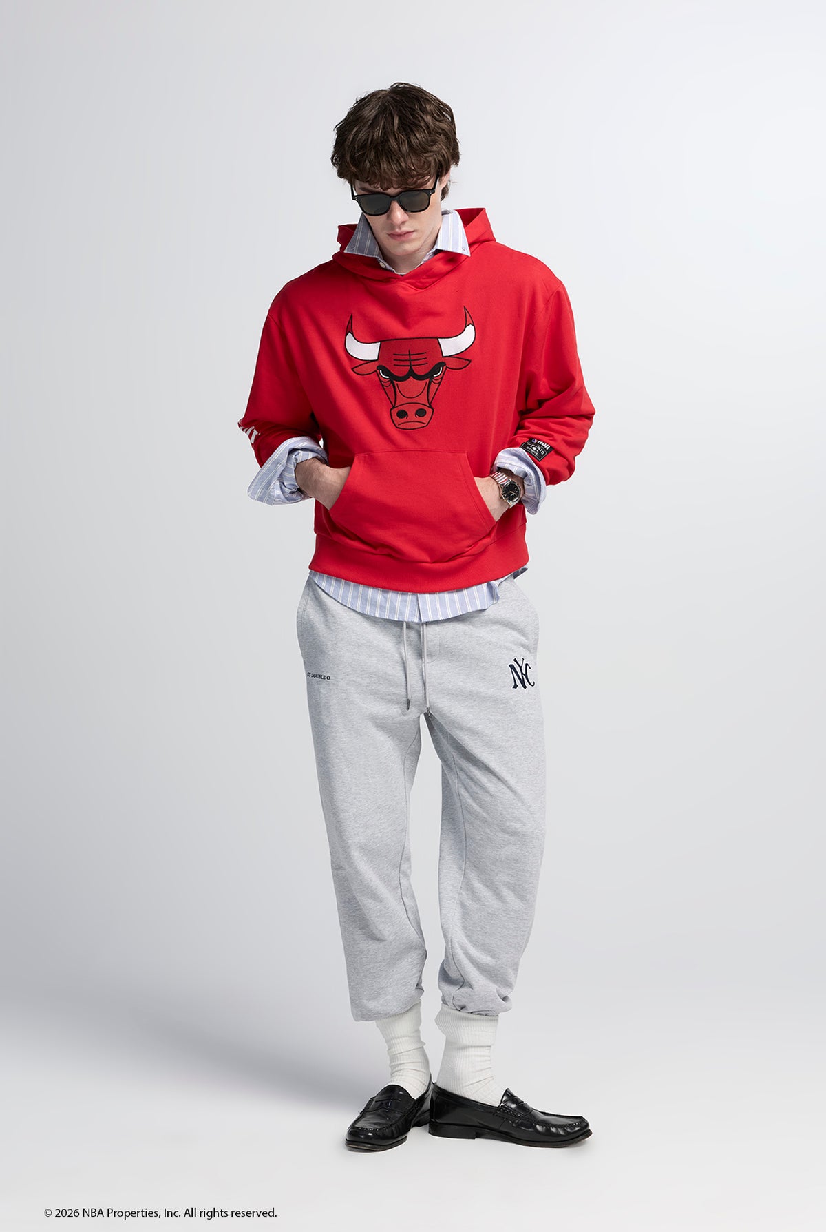 NBA CHICAGO BULLS LOGO HOODIE