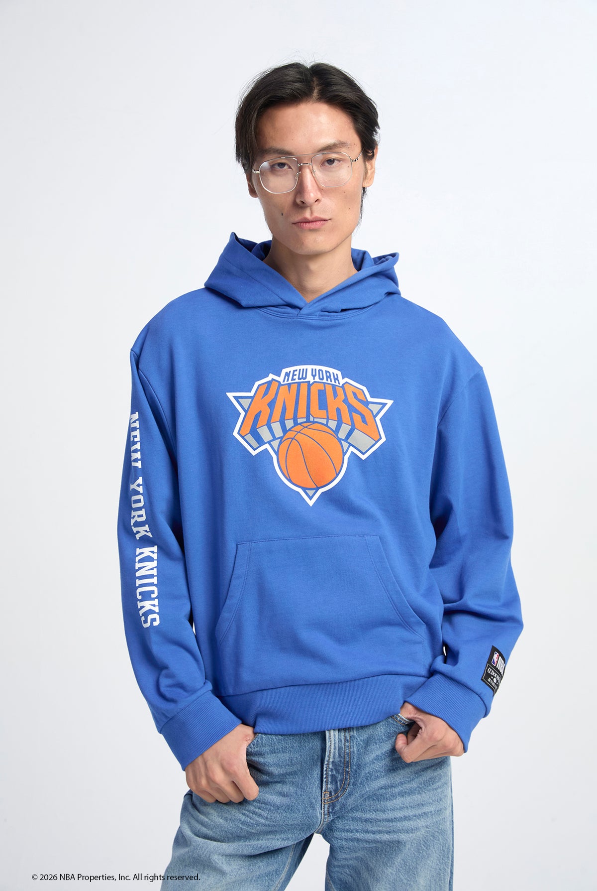 NBA NEW YORK KNICKS BASKETBALL LOGO HOODIE