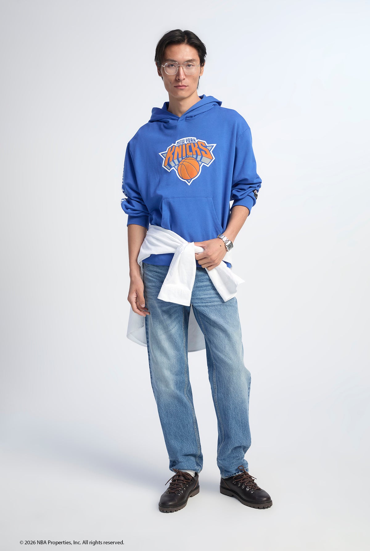 NBA NEW YORK KNICKS BASKETBALL LOGO HOODIE