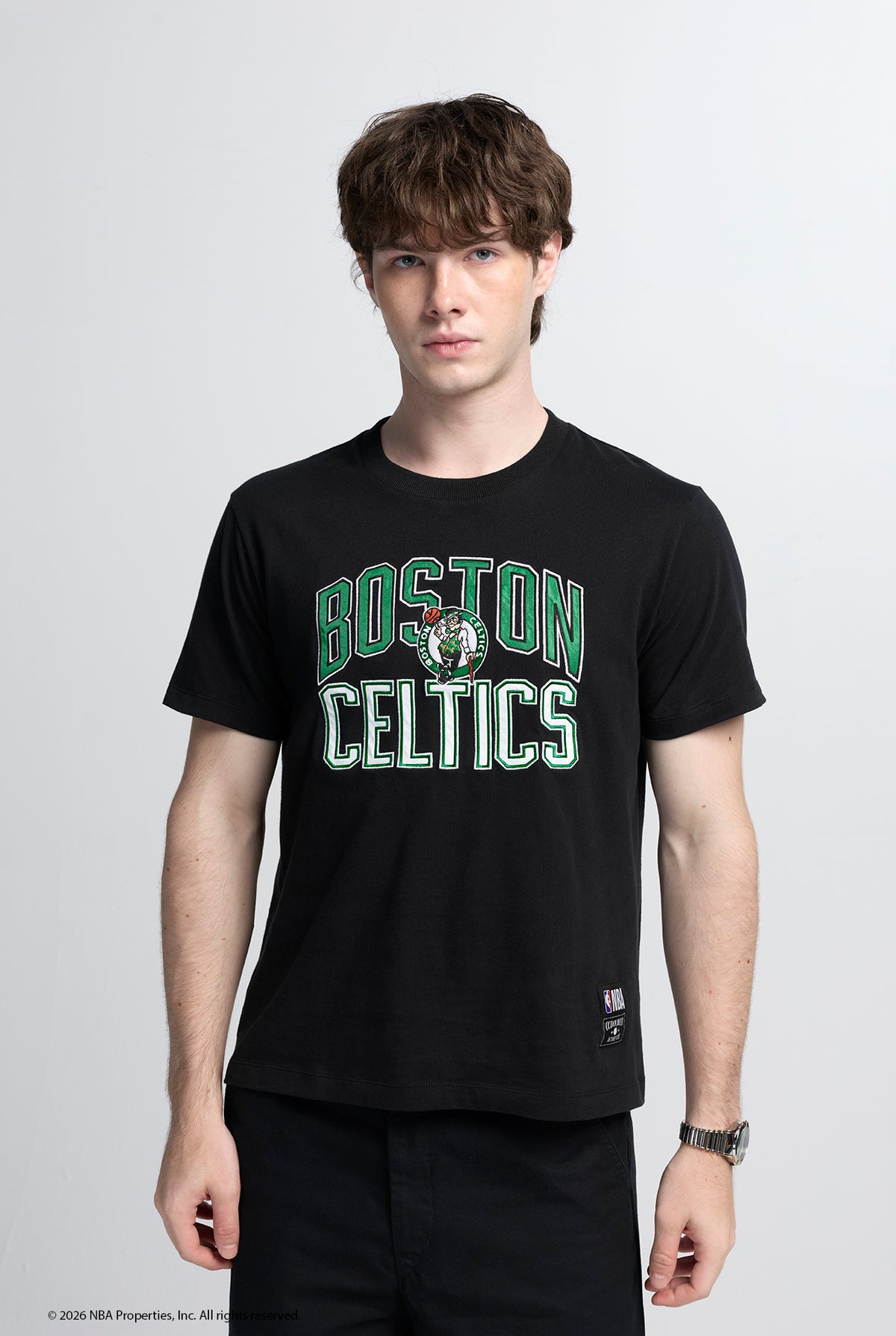 NBA BOSTON CELTICS COLLEGIATE LOGO TEE