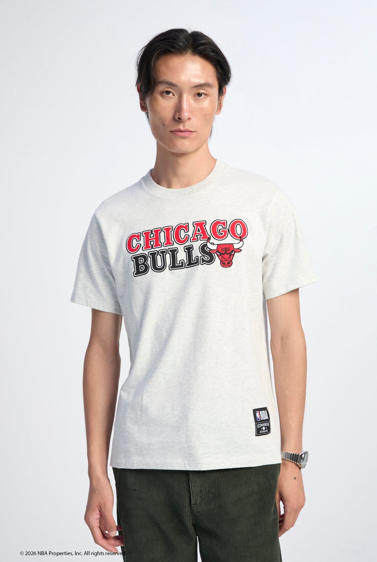 NBA CHICAGO BULLS COLLEGIATE LOGO TEE