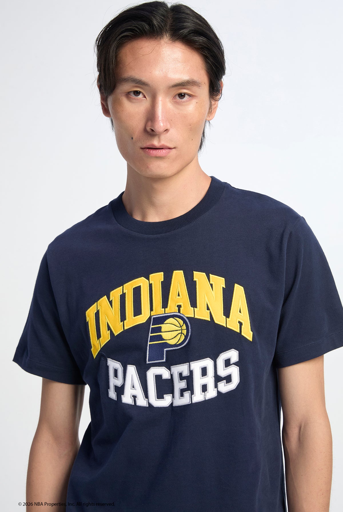 NBA INDIANA PACERS COLLEGIATE LOGO TEE
