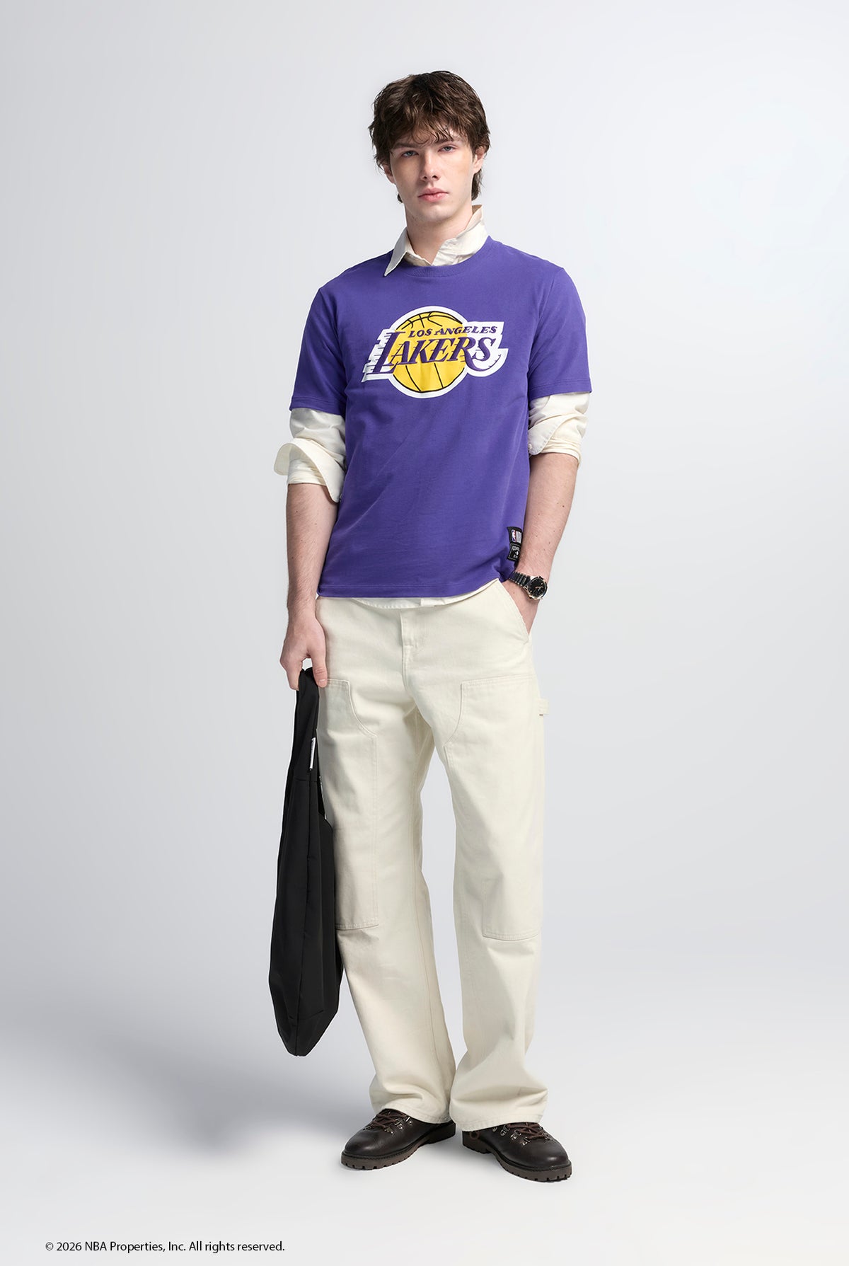 NBA LOS ANGELES LAKERS BASKETBALL LOGO TEE
