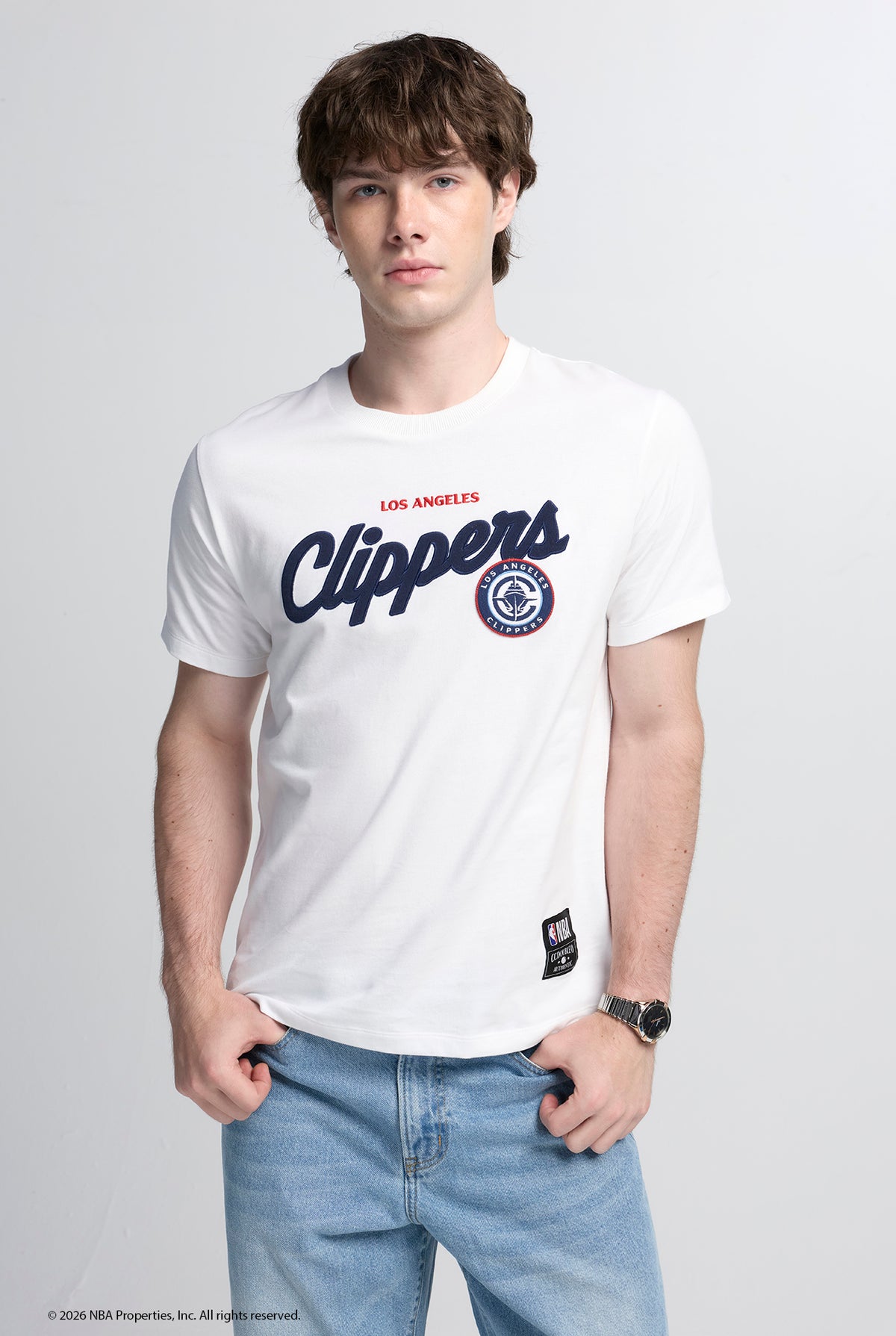 NBA LOS ANGELES CLIPPERS SCRIPT LOGO TEE