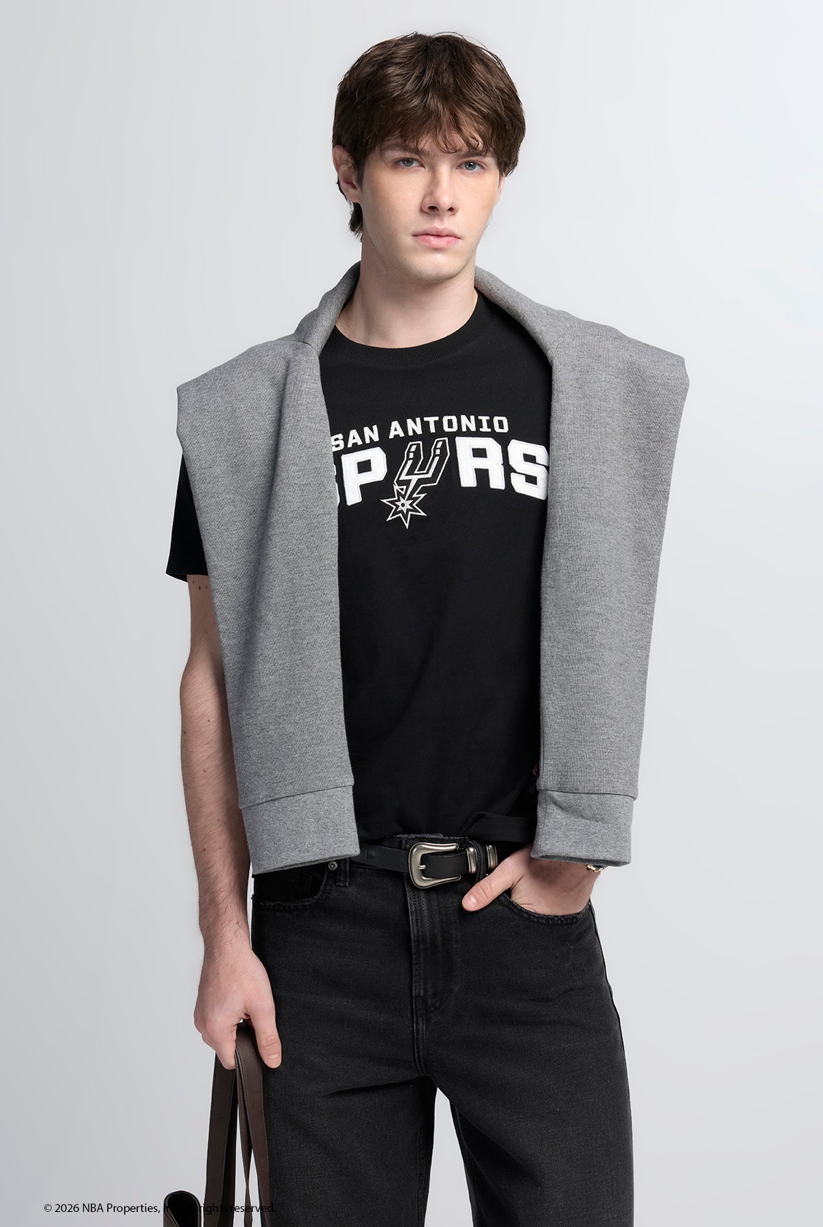 NBA SAN ANTONIO SPURS COLLEGIATE LOGO TEE
