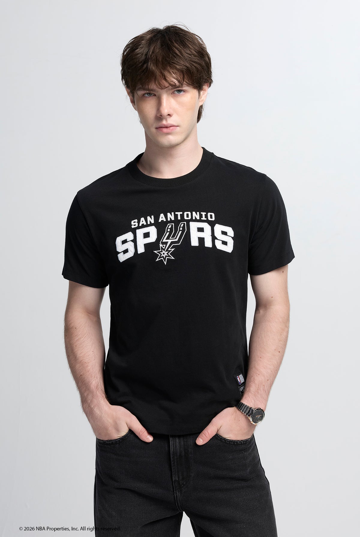 NBA SAN ANTONIO SPURS COLLEGIATE LOGO TEE