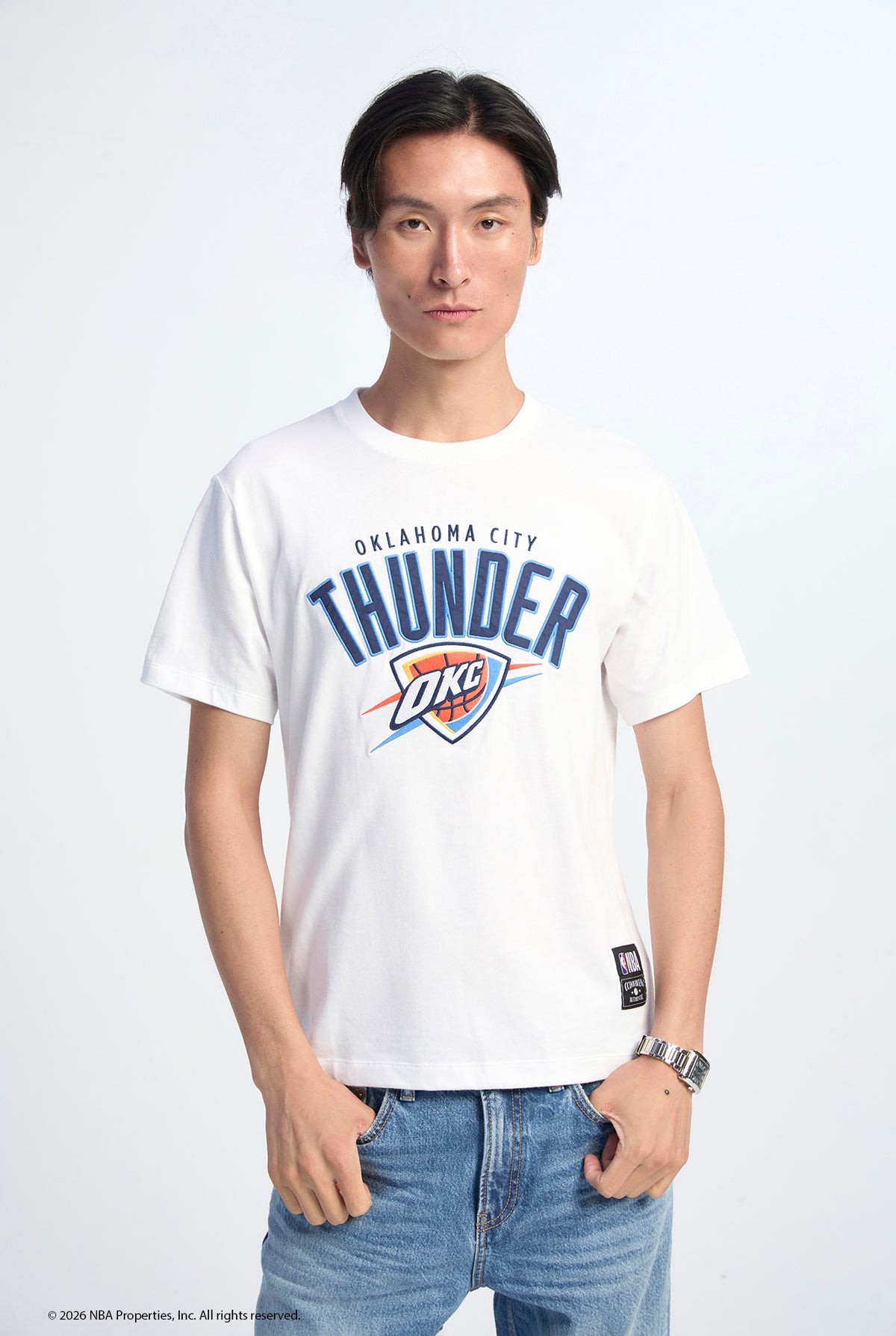 NBA OKLAHOMA CITY THUNDER BASKETBALL LOGO TEE
