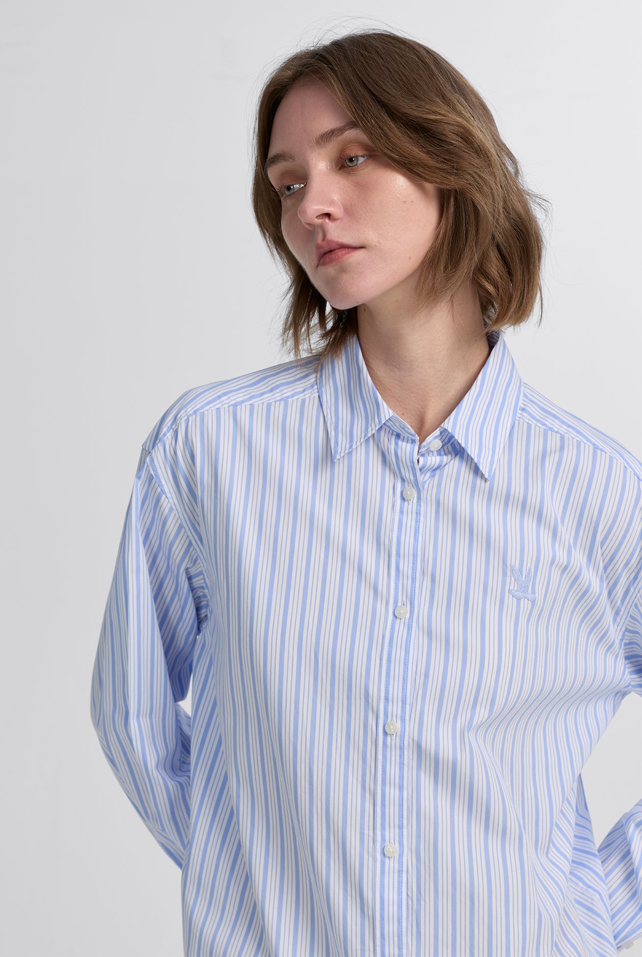 LIGTH BLUE STRIPED SHIRT