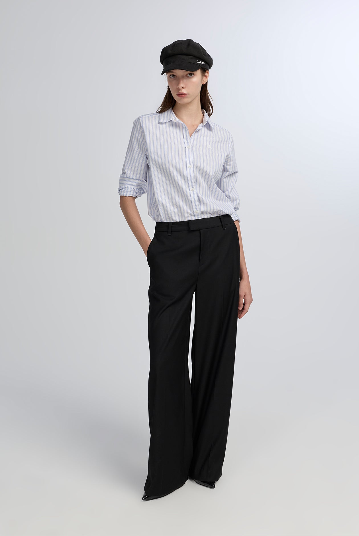 STRAIGHT-LEG MID PANTS