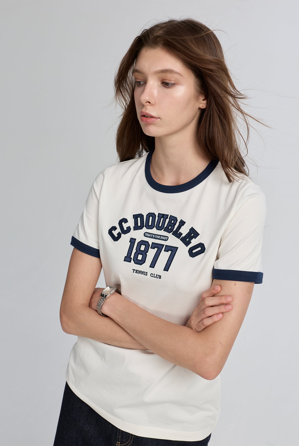 CC DOUBLE O 1877 RINGER TEE
