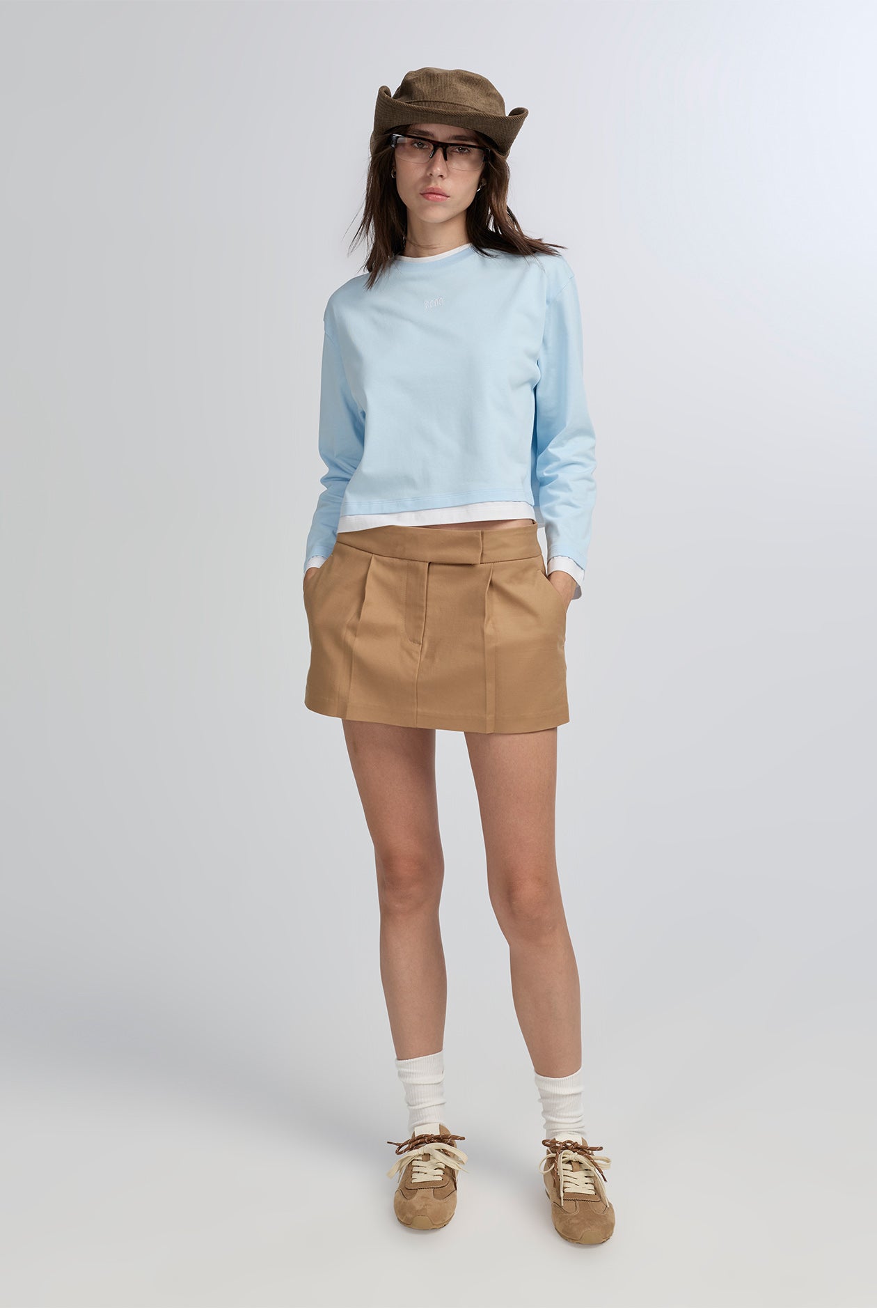 CROPPED LONG-SLEEVE TEE
