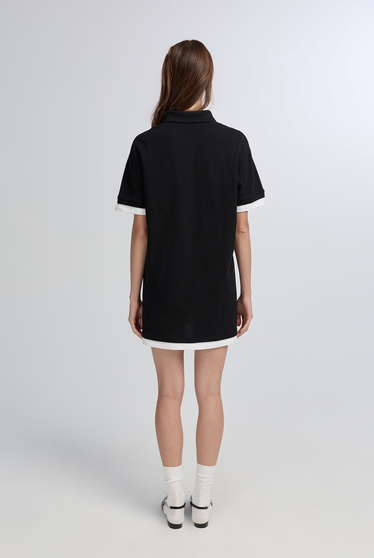DOUBLE SLEEVE POLO DRESS