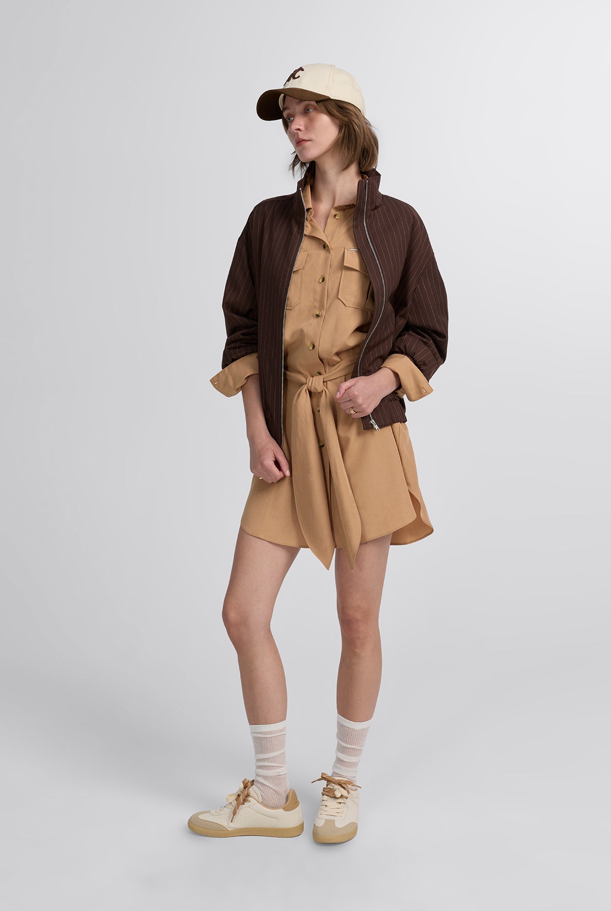 SOLID SHIRT DRESS