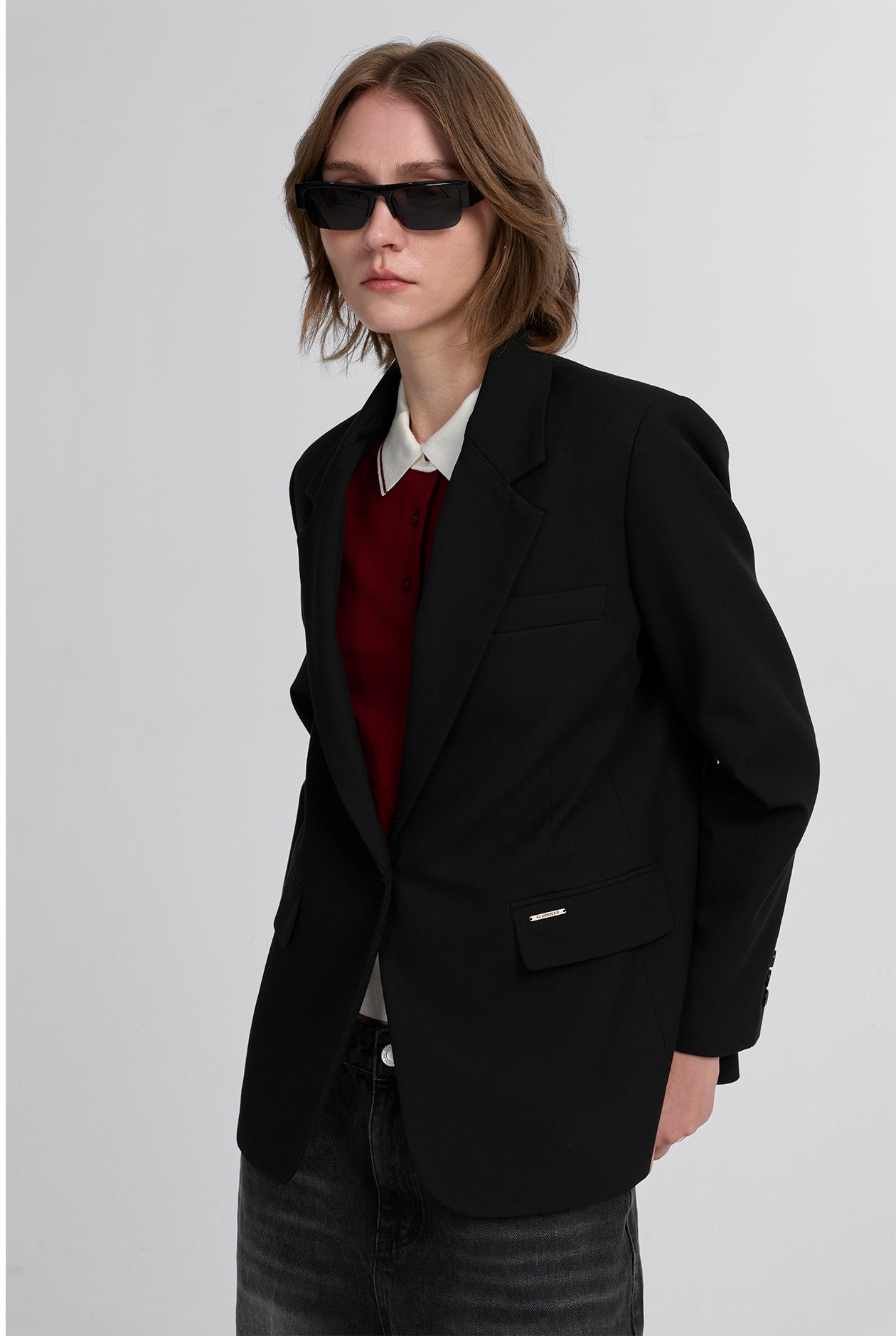 SINGLE-BREASTED BLAZER