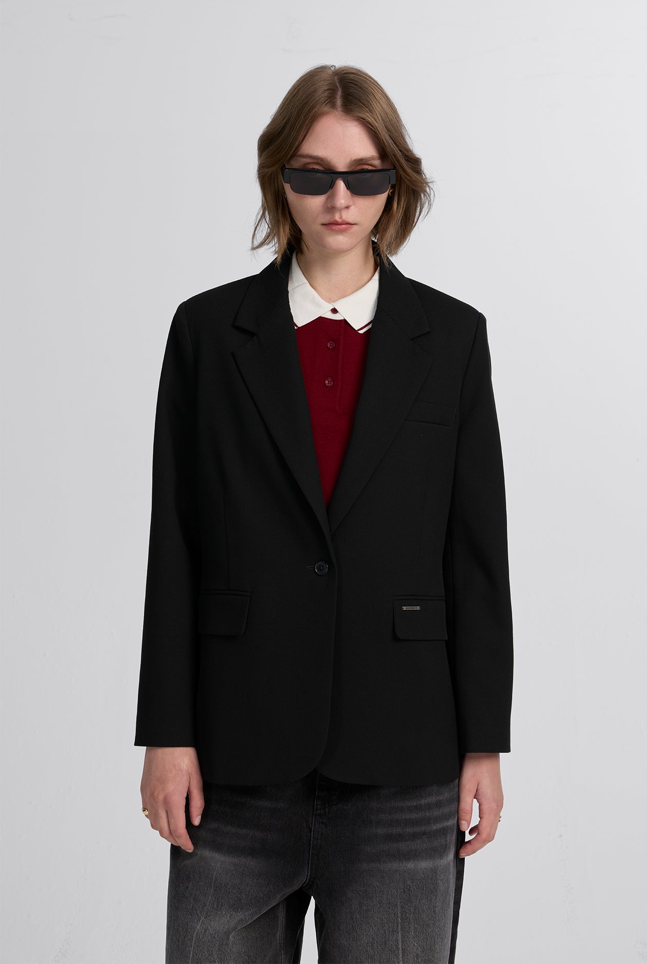 SINGLE-BREASTED BLAZER