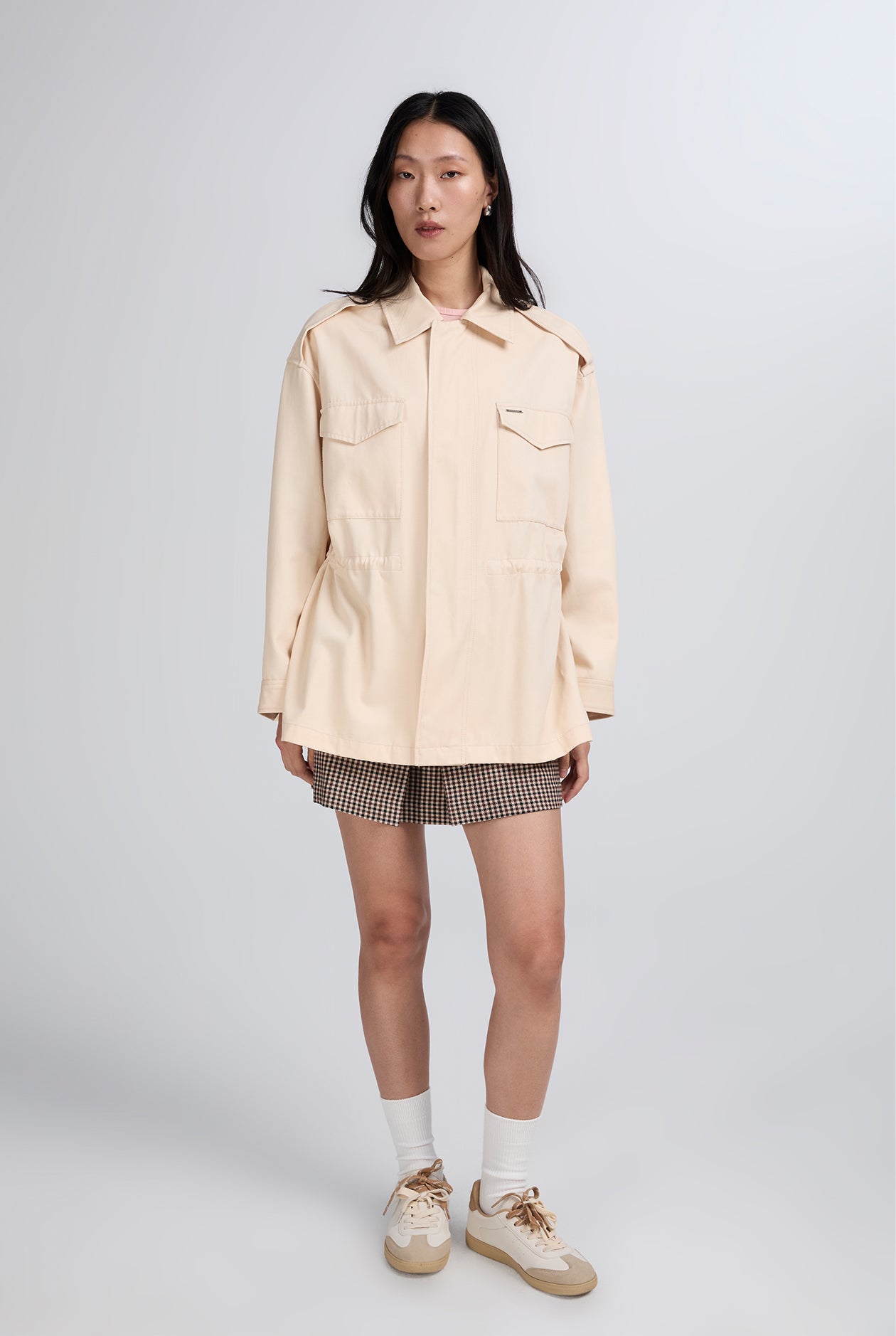 WAIST DETAIL UTILITY JACKET