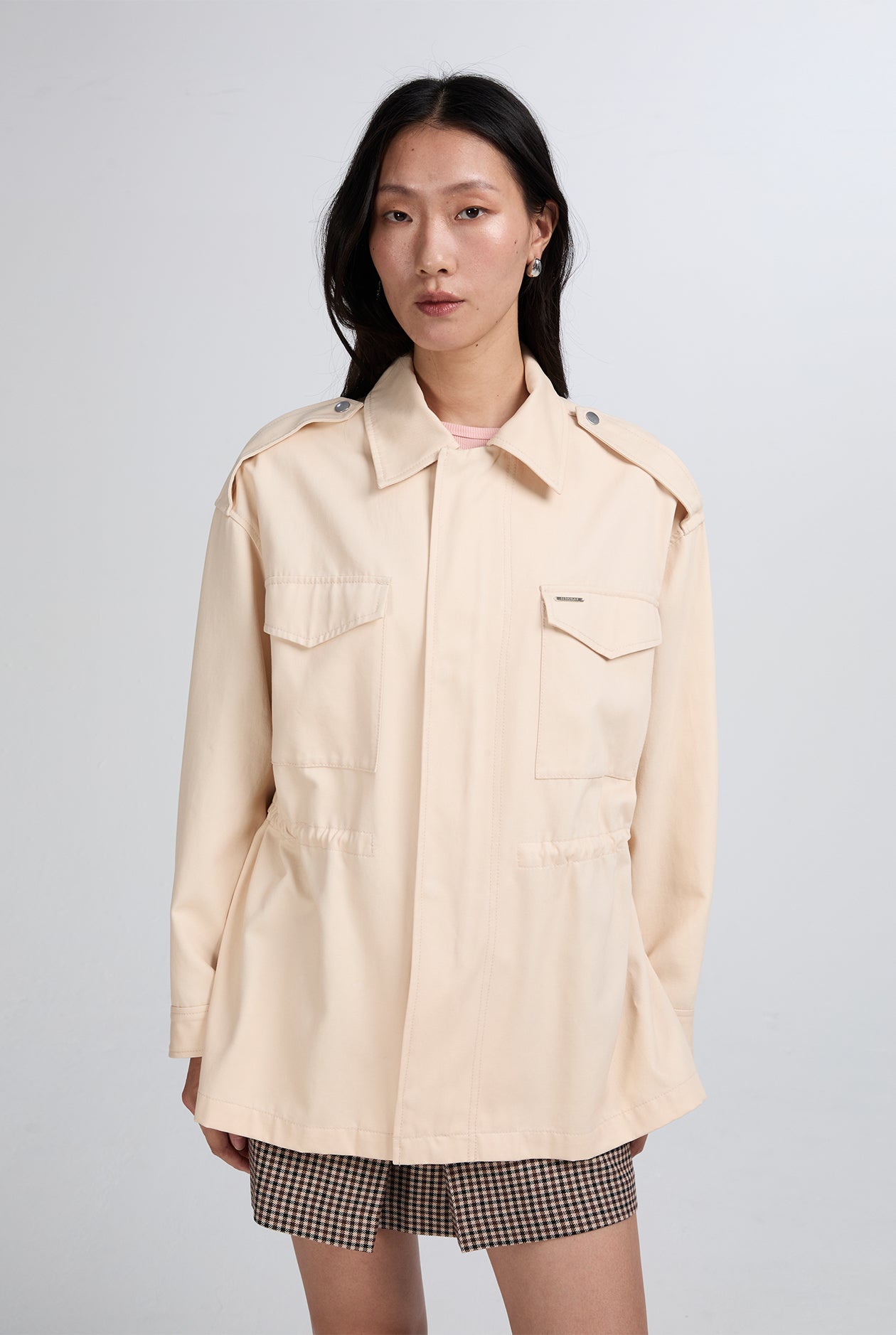 WAIST DETAIL UTILITY JACKET
